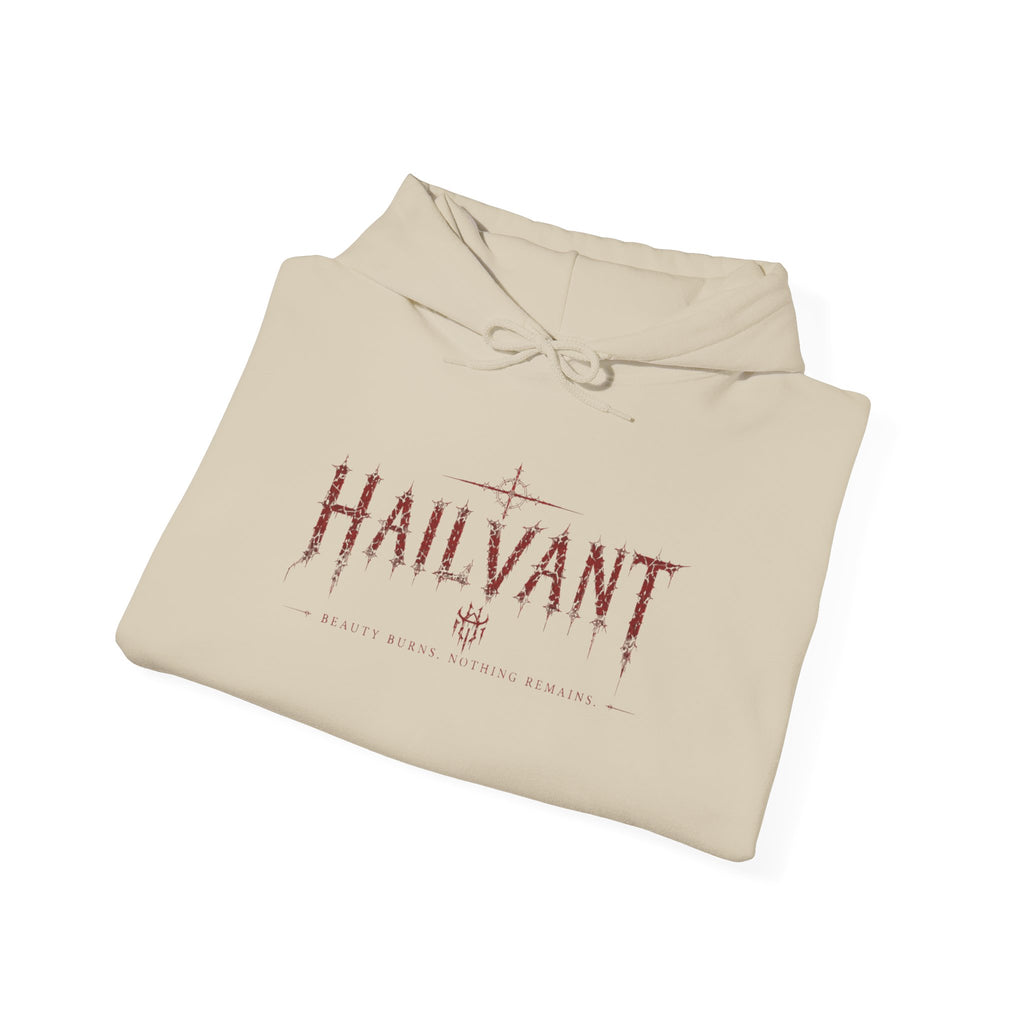 Hailvant Graphic Hoodie – Dark Gothic Band-Inspired Pullover