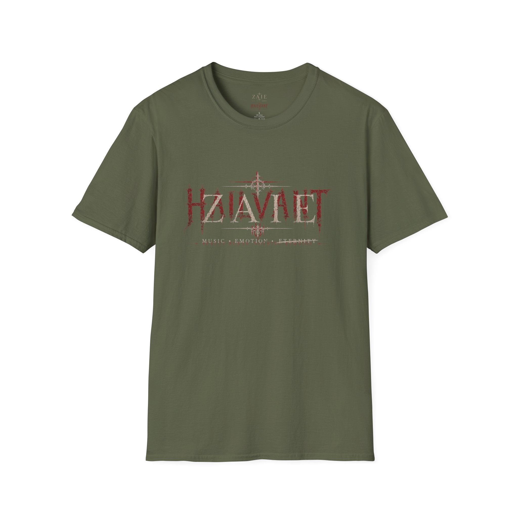 Zaie and Hailvant Band Tee — Vintage Gothic Logo Music T-Shirt