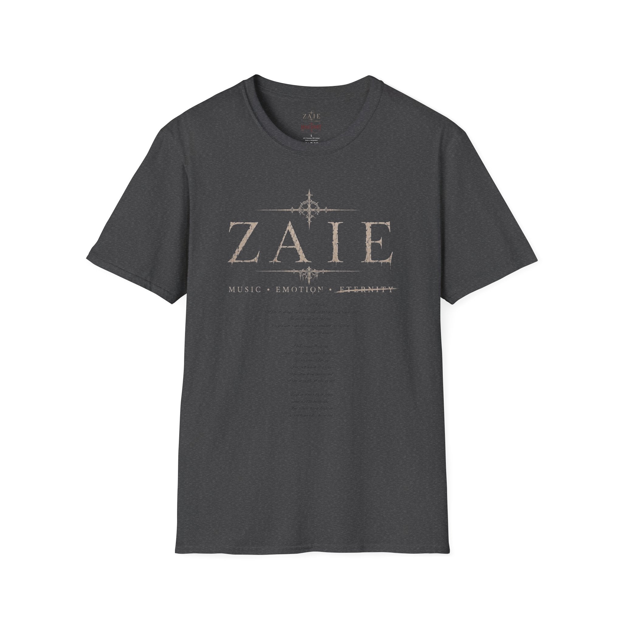 T-Shirt — Custom Memorial Photo Poem Back Print (Personalized Name & Verse)