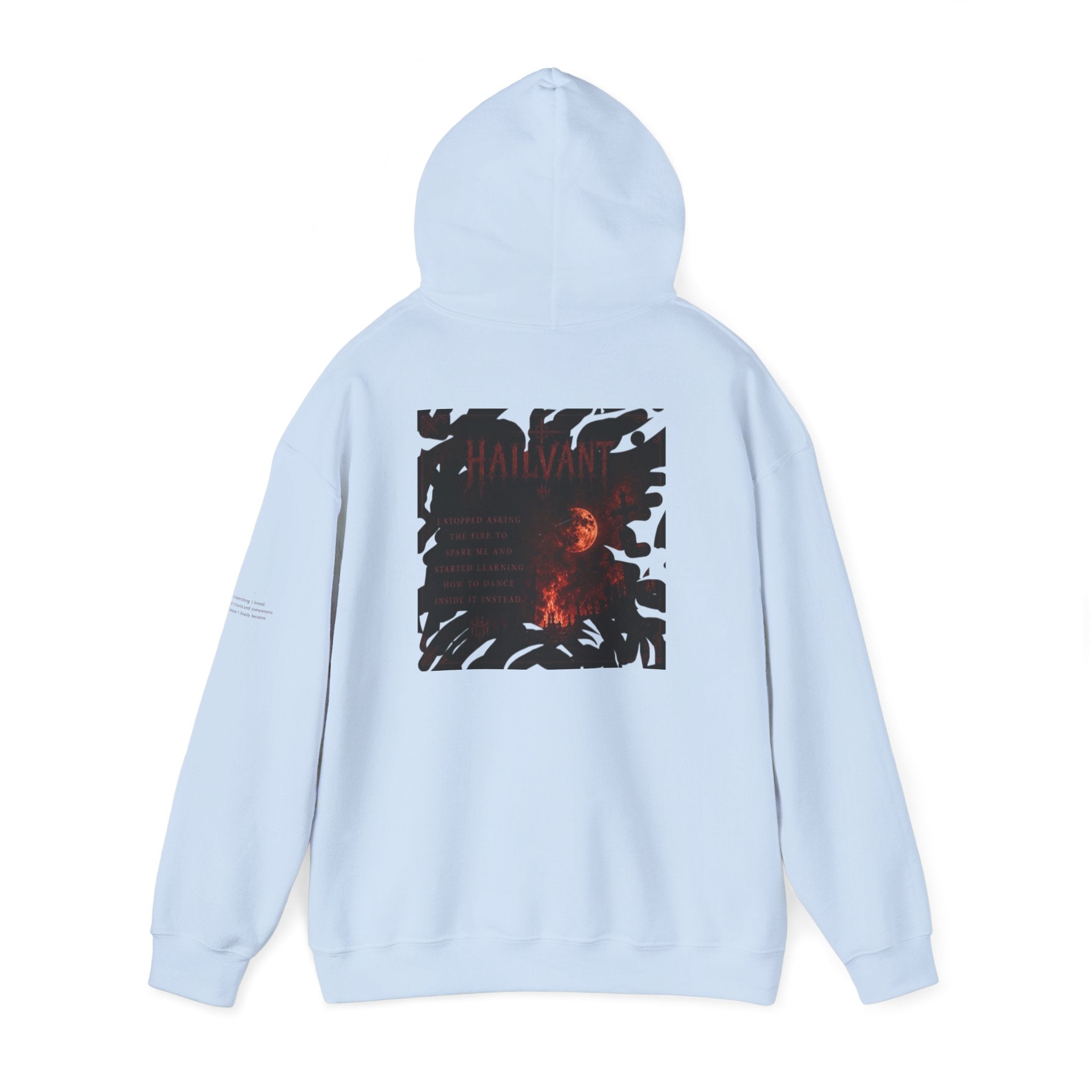 Hoodie — Hailvant Logo Graphic with Side Quote