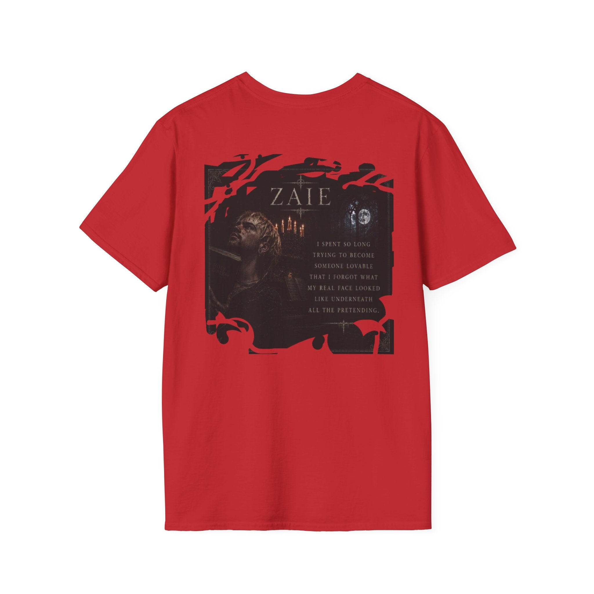 T-Shirt — Custom Memorial Photo Poem Back Print (Personalized Name & Verse)