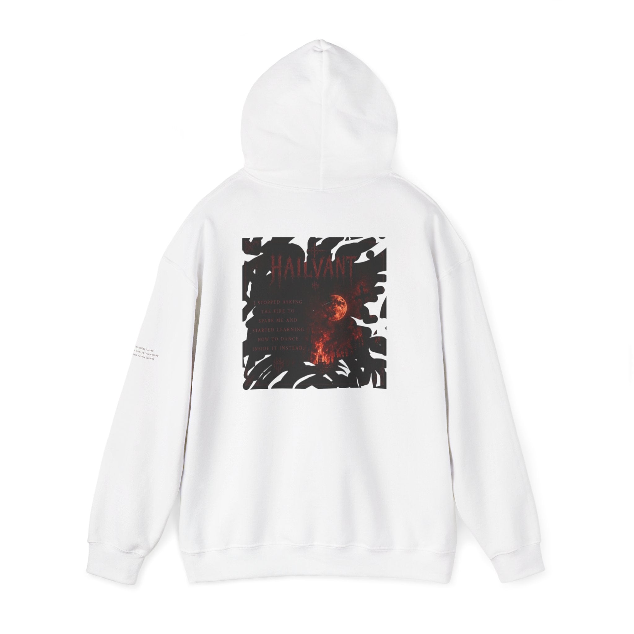 Hoodie — Hailvant Logo Graphic with Side Quote
