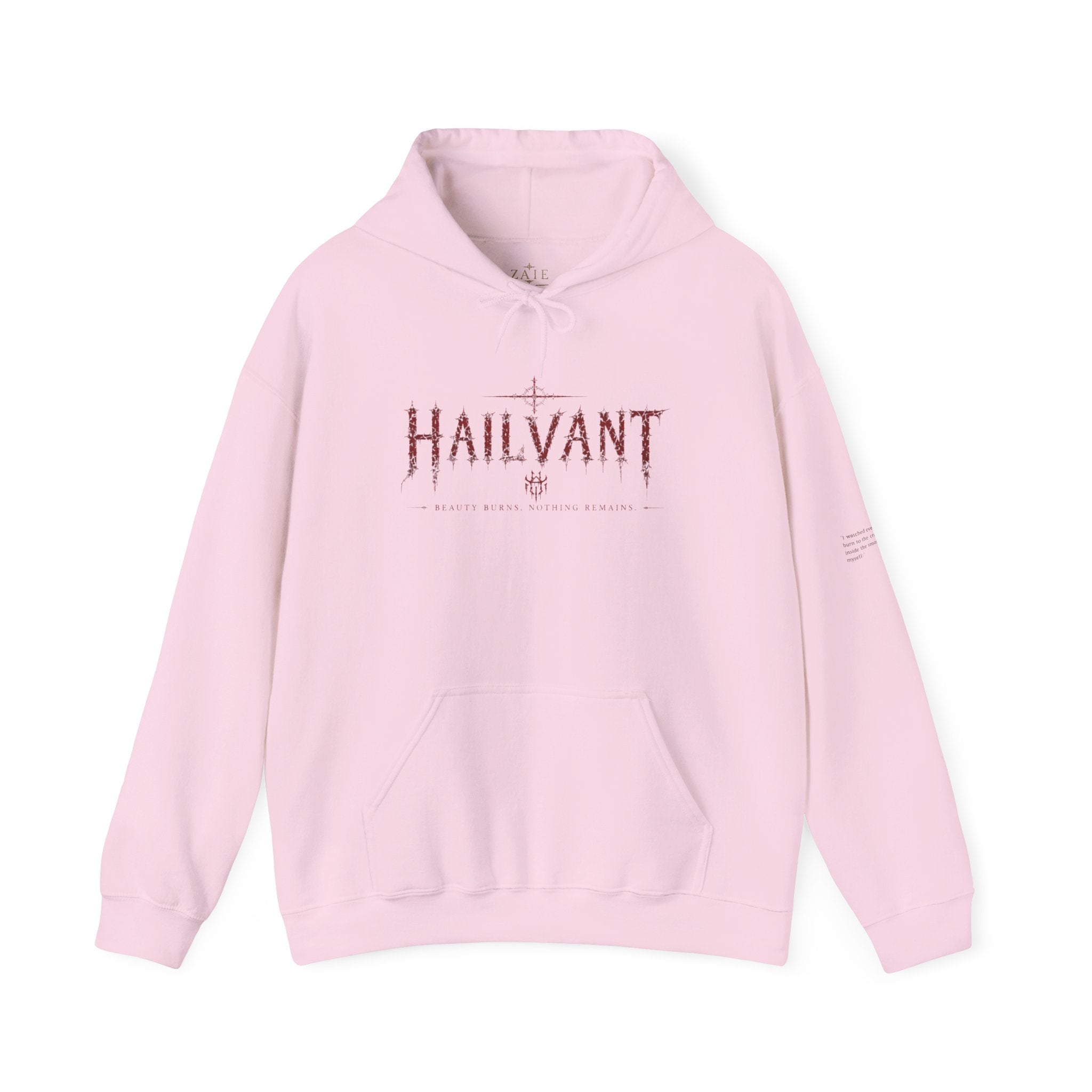 Hoodie — Hailvant Logo Graphic with Side Quote