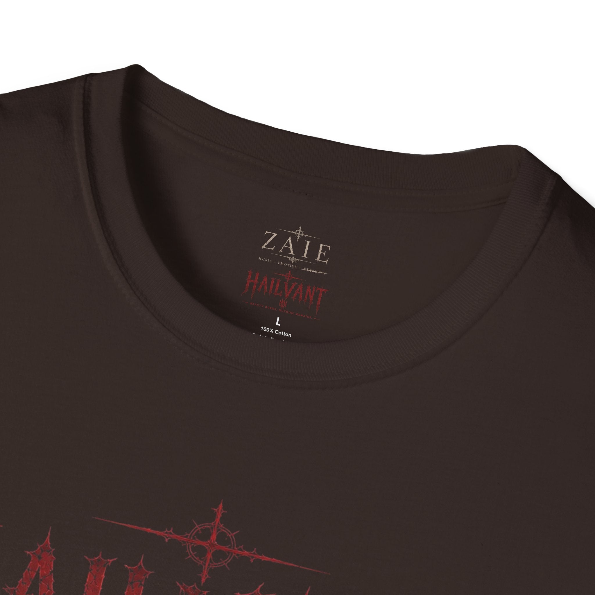 HailVant Graphic T-Shirt — Gothic Flame Backprint Tee