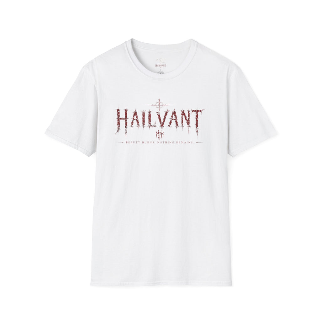HailVant Graphic T-Shirt — Gothic Flame Backprint Tee