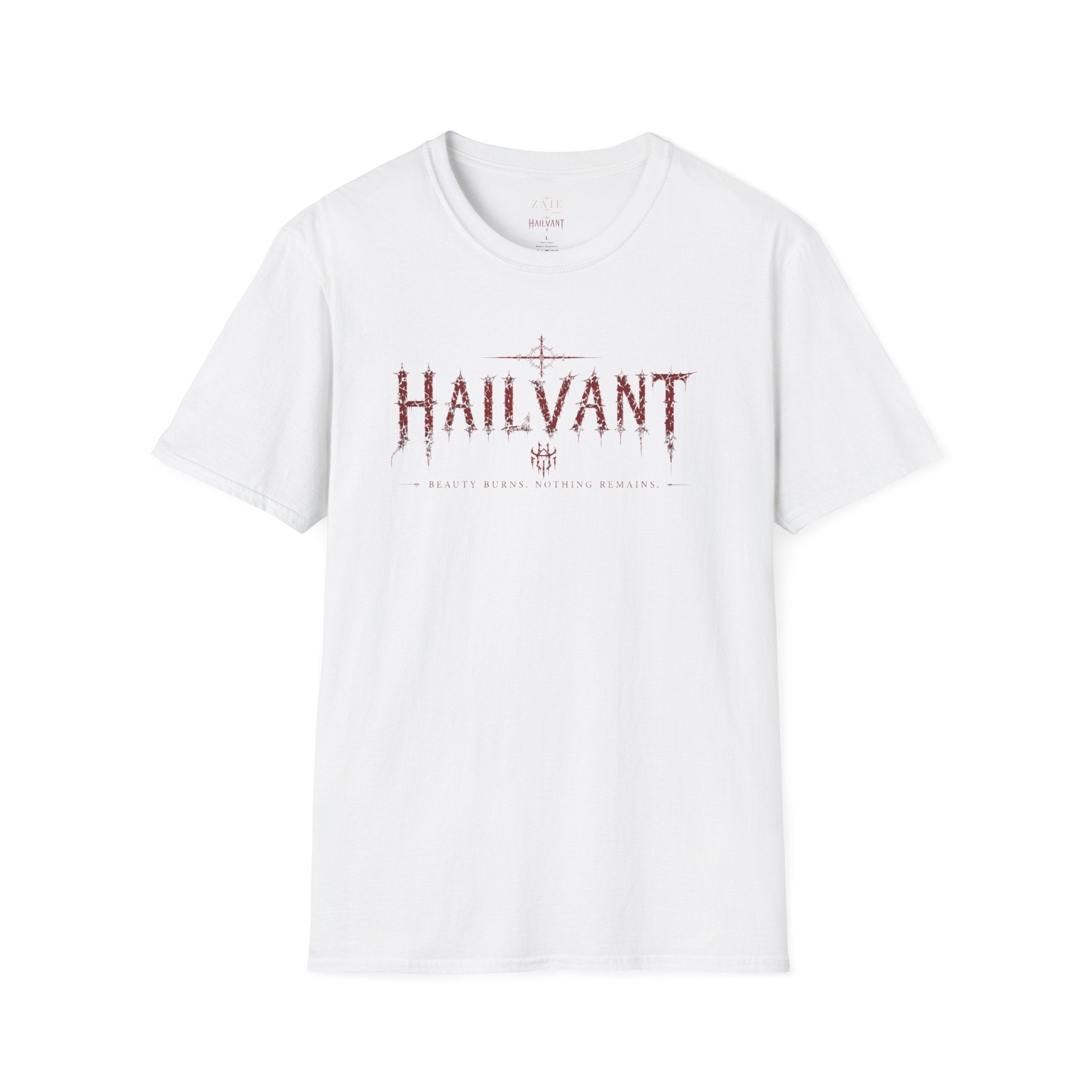 HailVant Graphic T-Shirt — Gothic Flame Backprint Tee