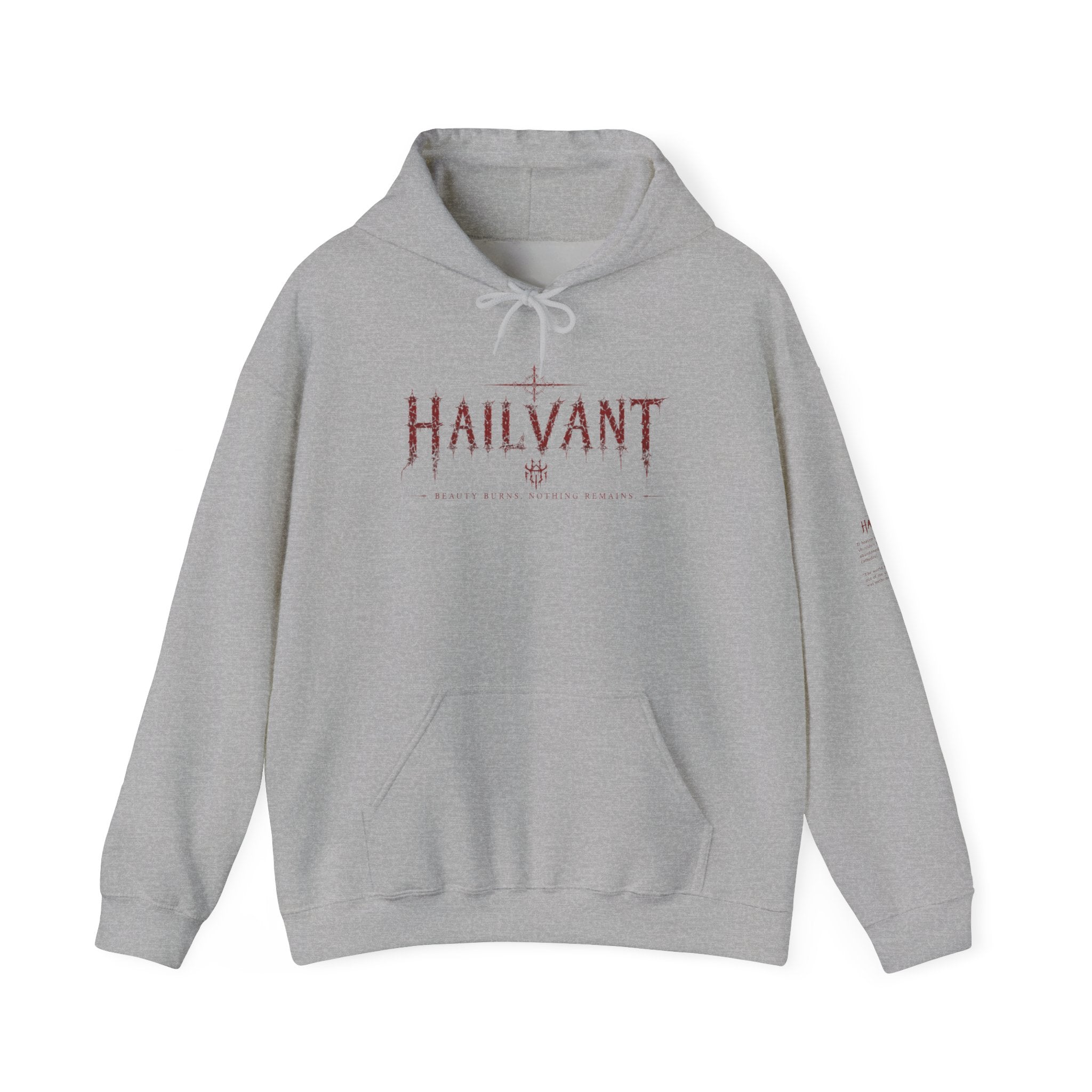 Hailvant Graphic Hoodie – Dark Gothic Band-Inspired Pullover
