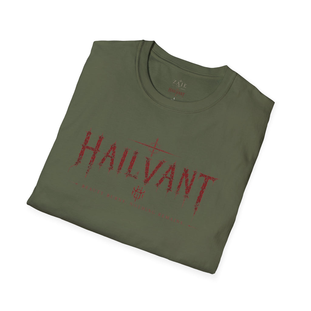 HailVant Graphic T-Shirt — Gothic Flame Backprint Tee