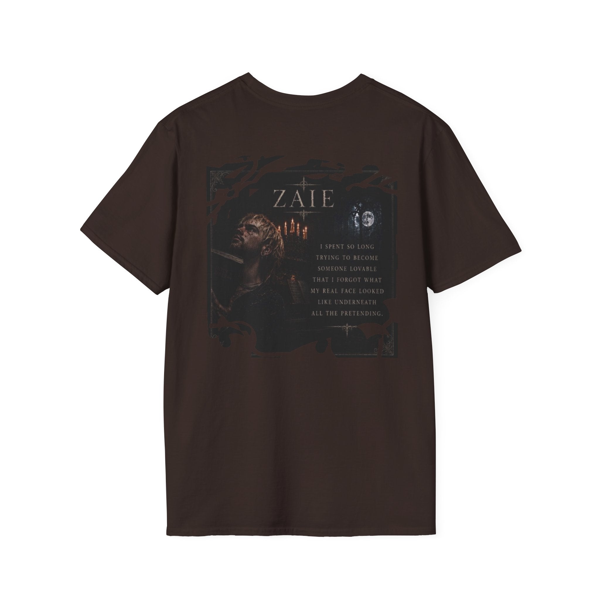 T-Shirt — Custom Memorial Photo Poem Back Print (Personalized Name & Verse)