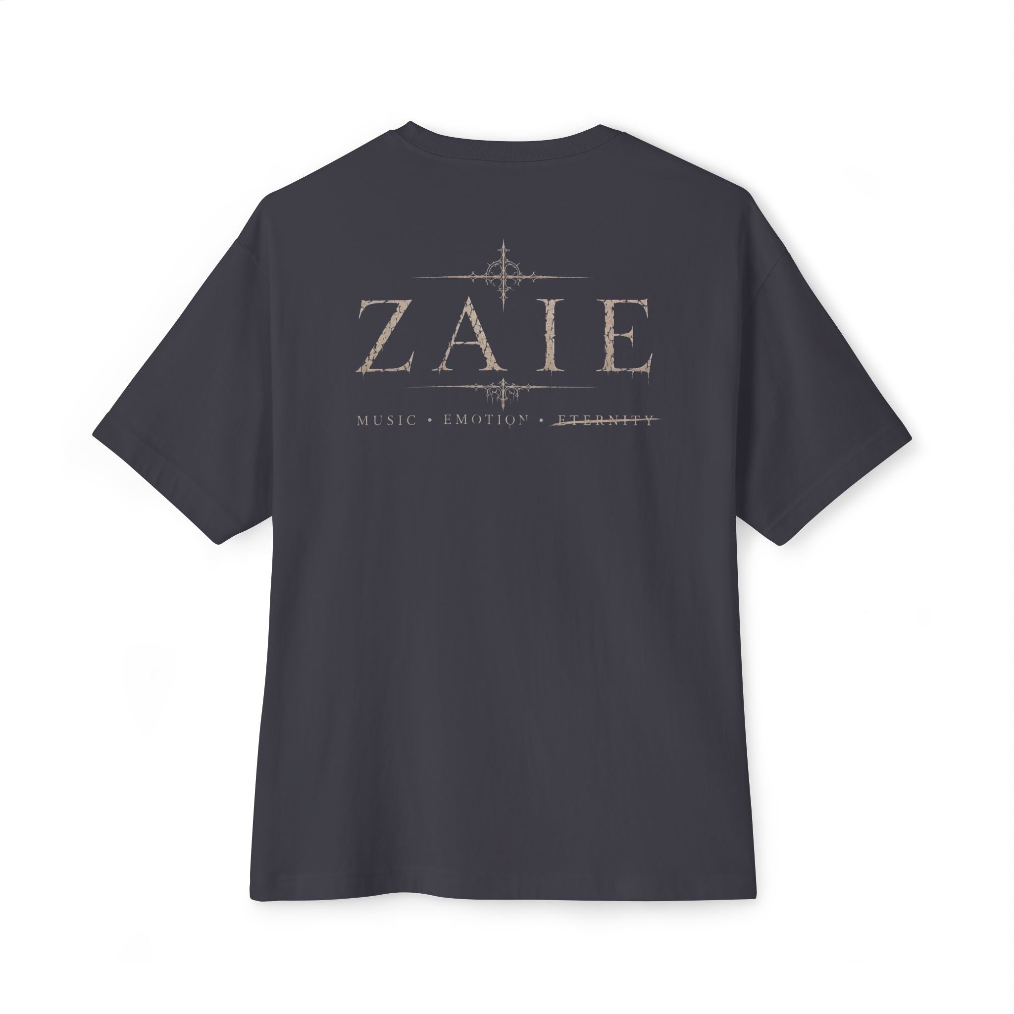 ZAIE Artistic Photo Graphic Tee — Vintage Poem Design