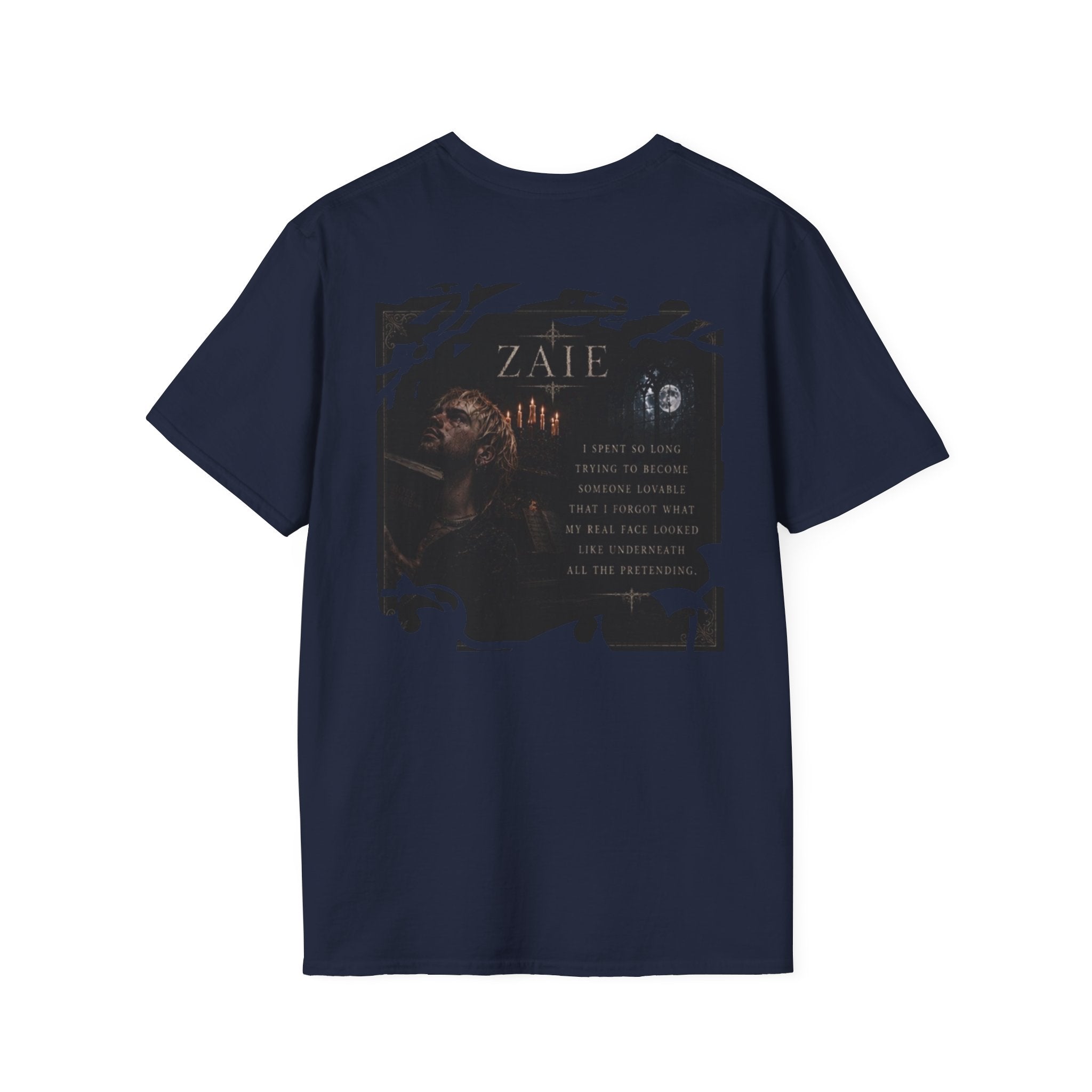 T-Shirt — Custom Memorial Photo Poem Back Print (Personalized Name & Verse)