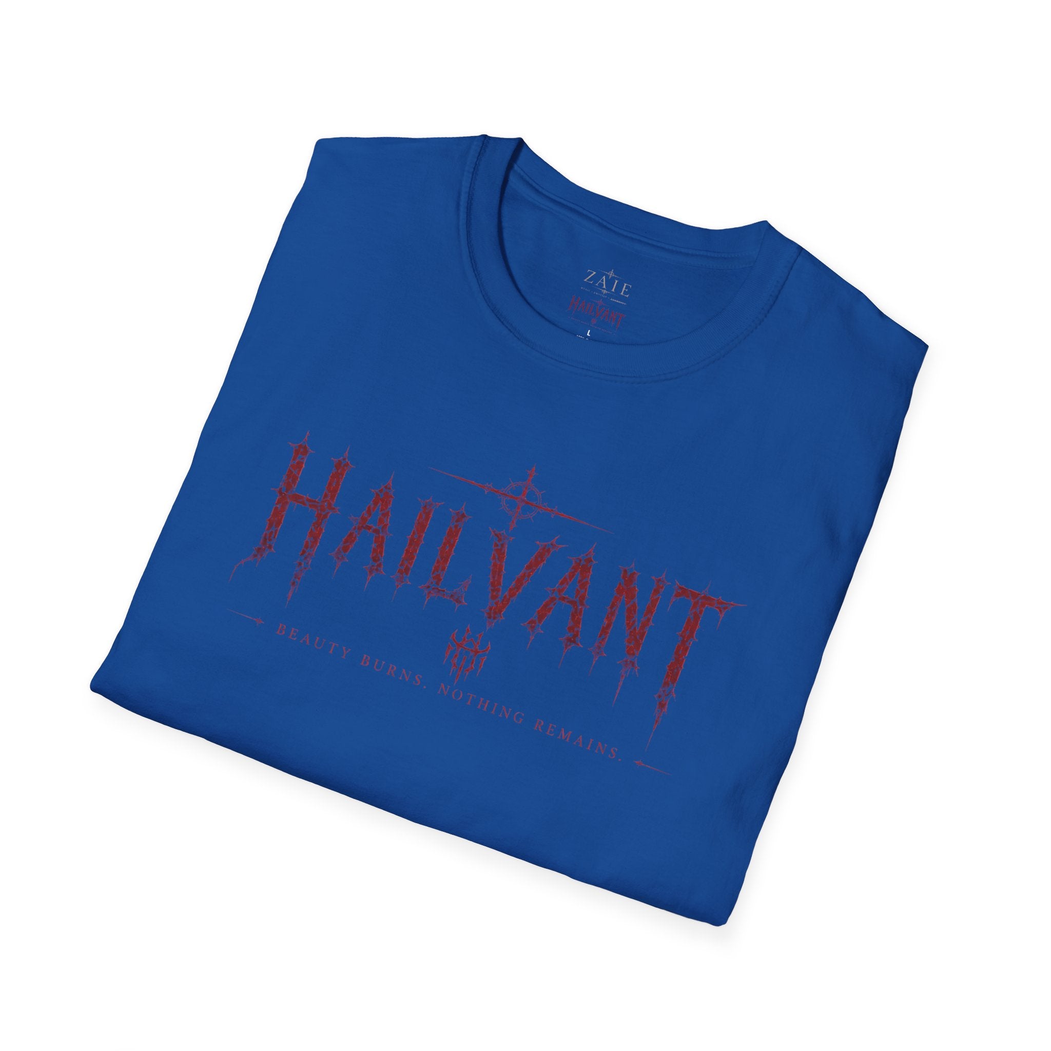 HailVant Graphic T-Shirt — Gothic Flame Backprint Tee