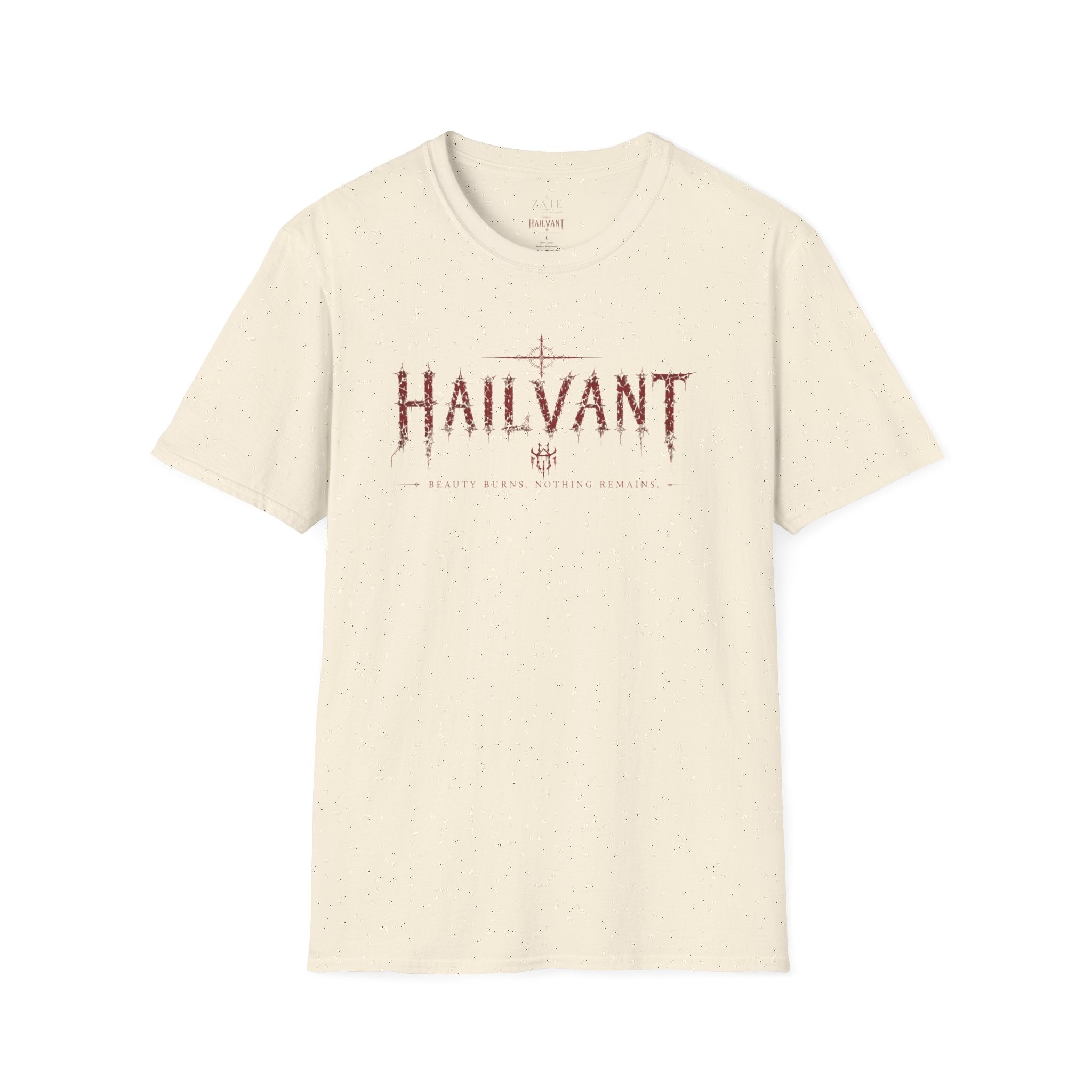 HailVant Graphic T-Shirt — Gothic Flame Backprint Tee