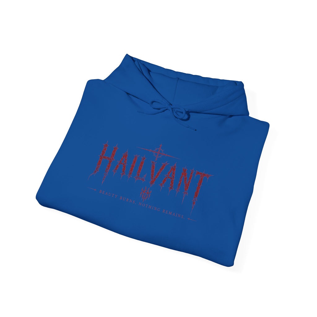Hailvant Graphic Hoodie – Dark Gothic Band-Inspired Pullover