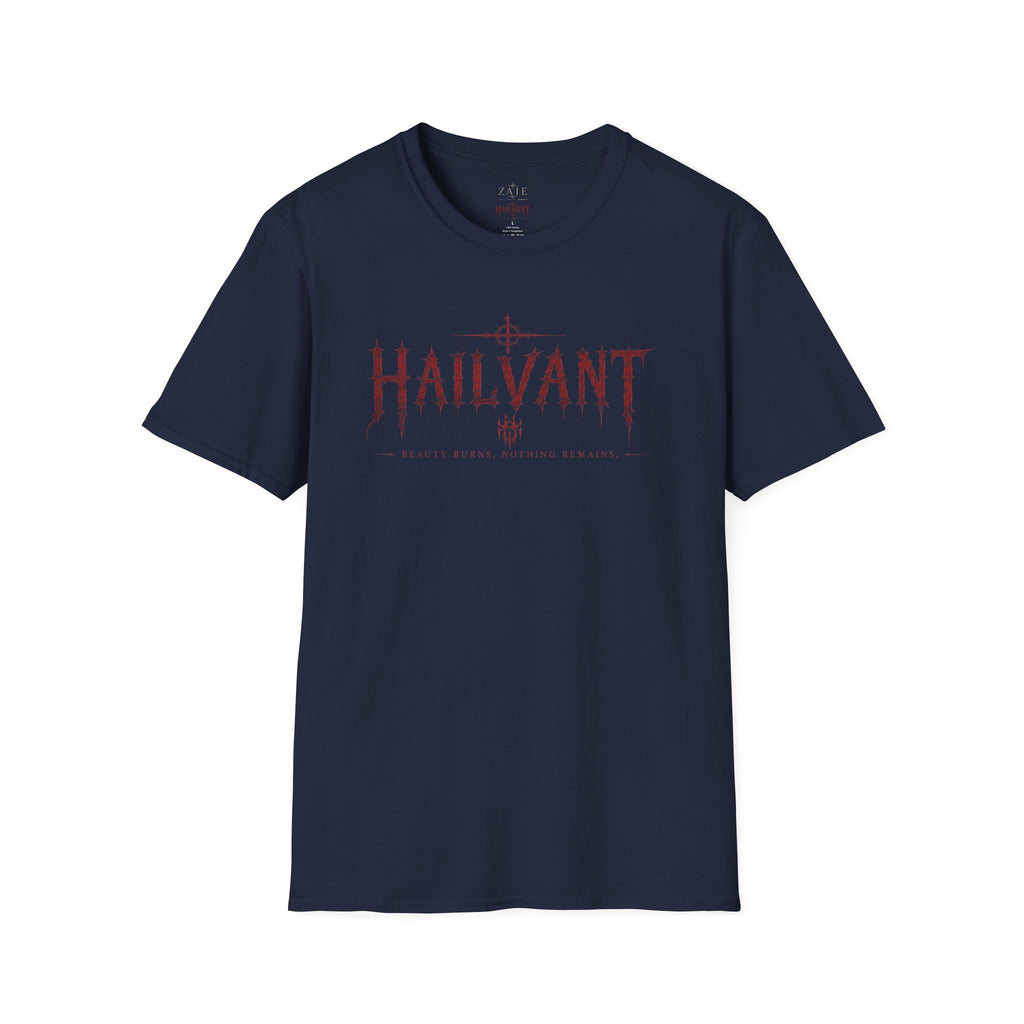 HailVant Graphic T-Shirt — Gothic Flame Backprint Tee
