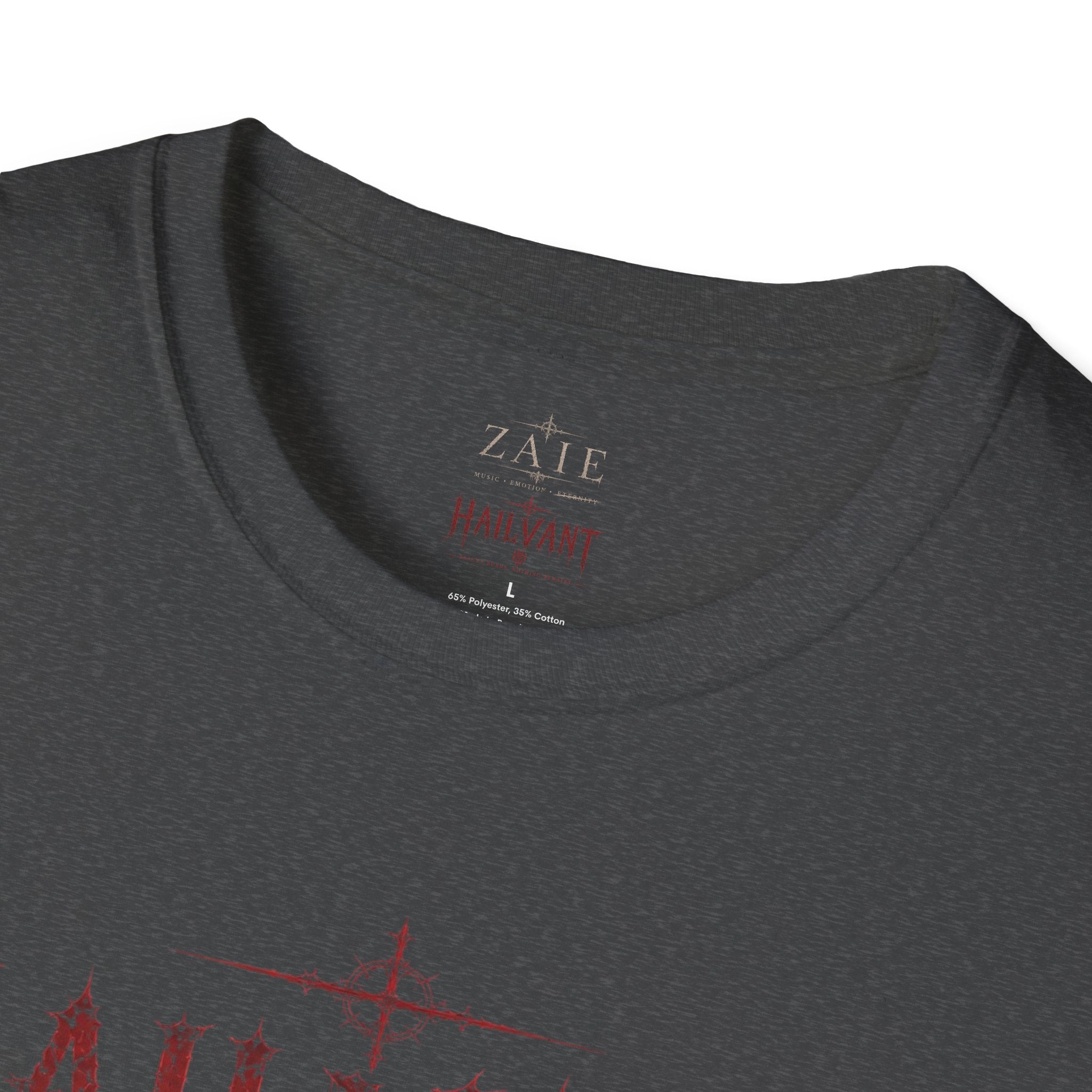 HailVant Graphic T-Shirt — Gothic Flame Backprint Tee