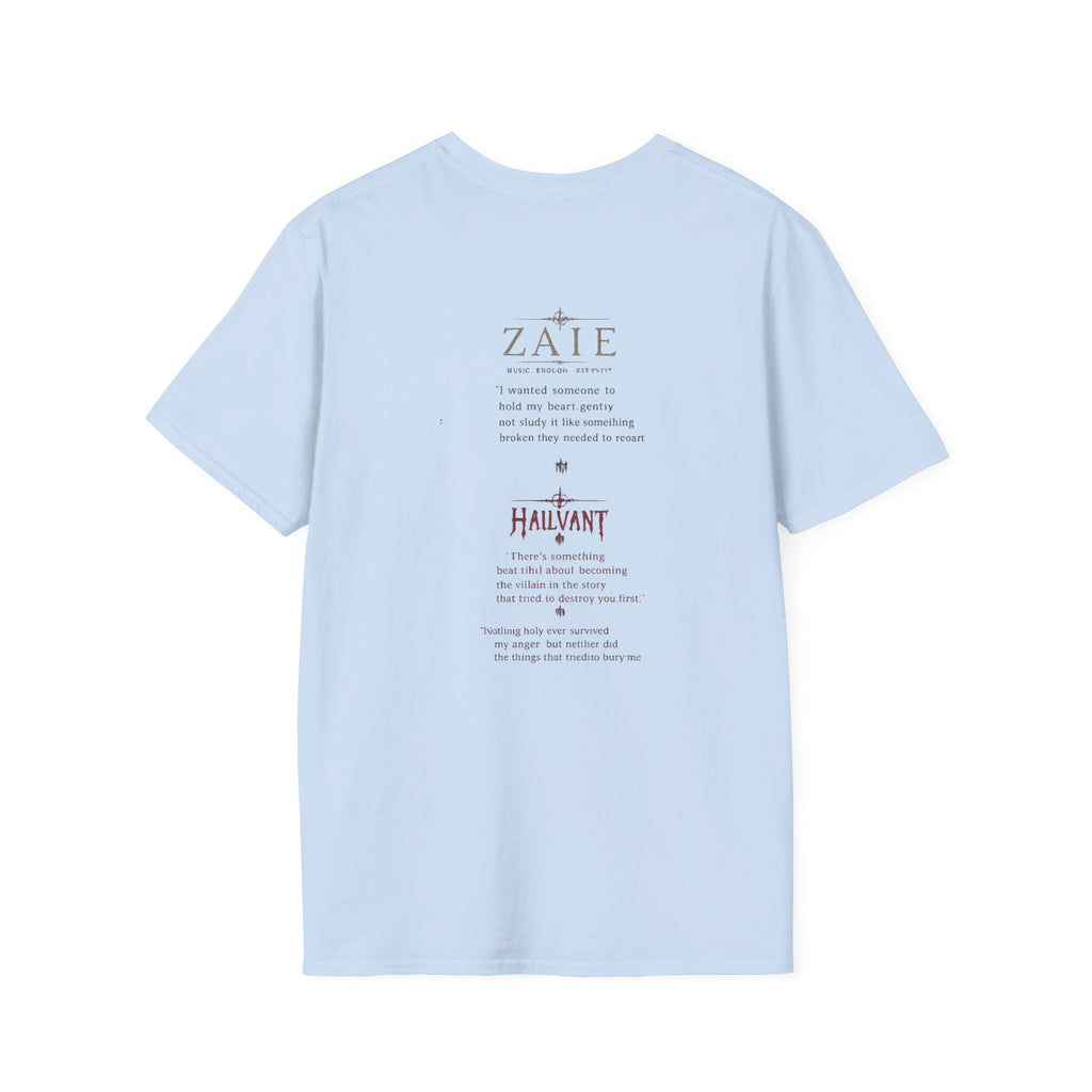 Zaie and Hailvant Band Tee — Vintage Gothic Logo Music T-Shirt