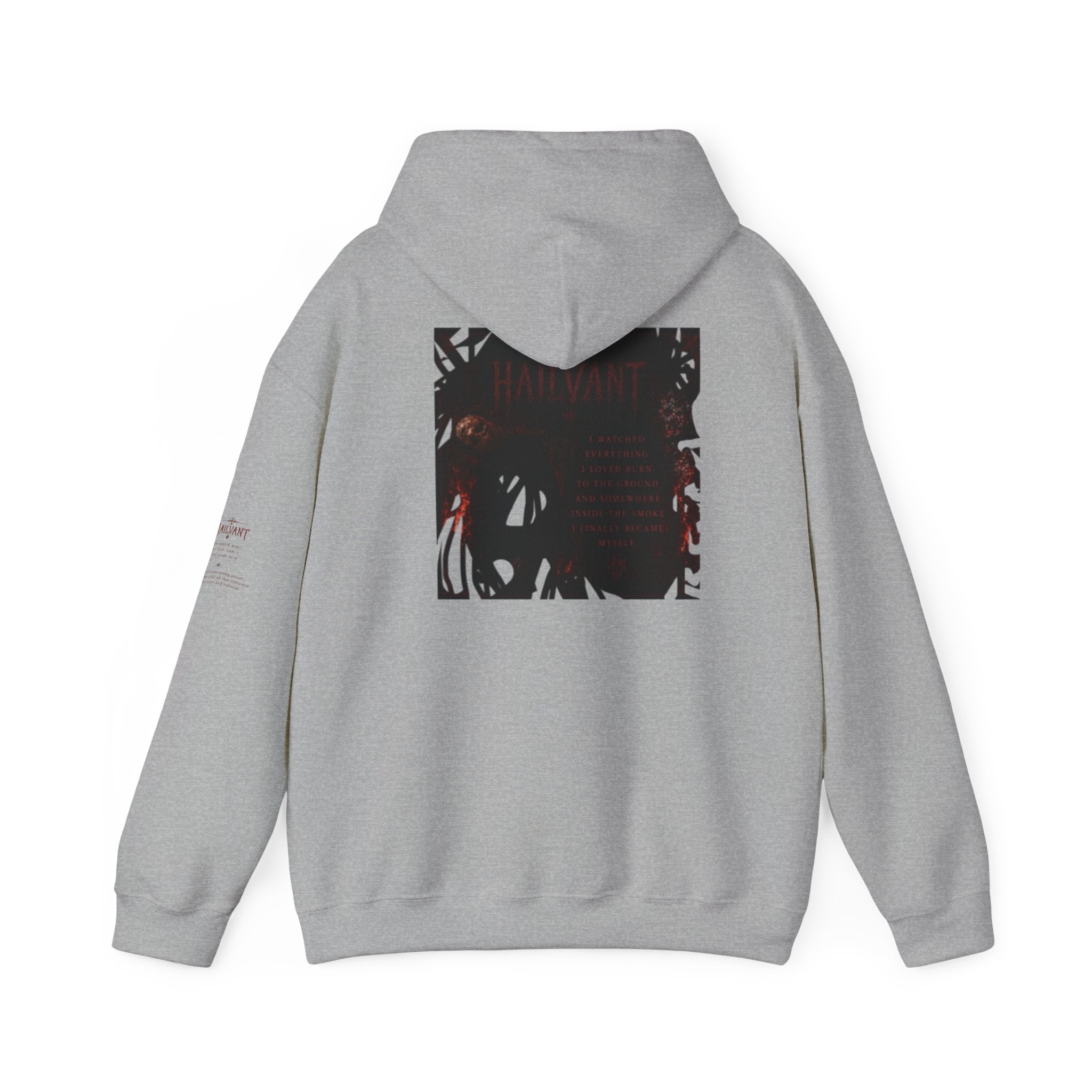 Hailvant Graphic Hoodie – Dark Gothic Band-Inspired Pullover