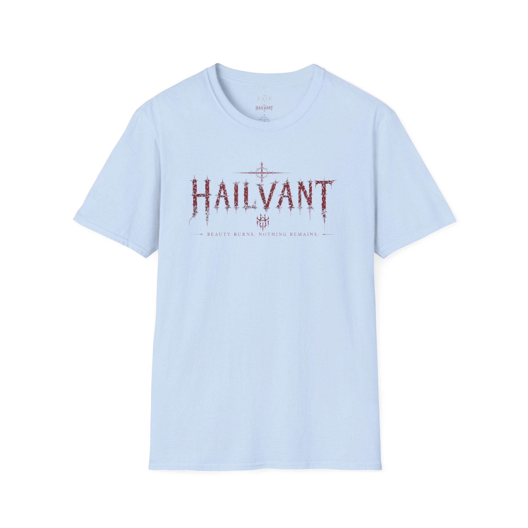 HailVant Graphic T-Shirt — Gothic Flame Backprint Tee