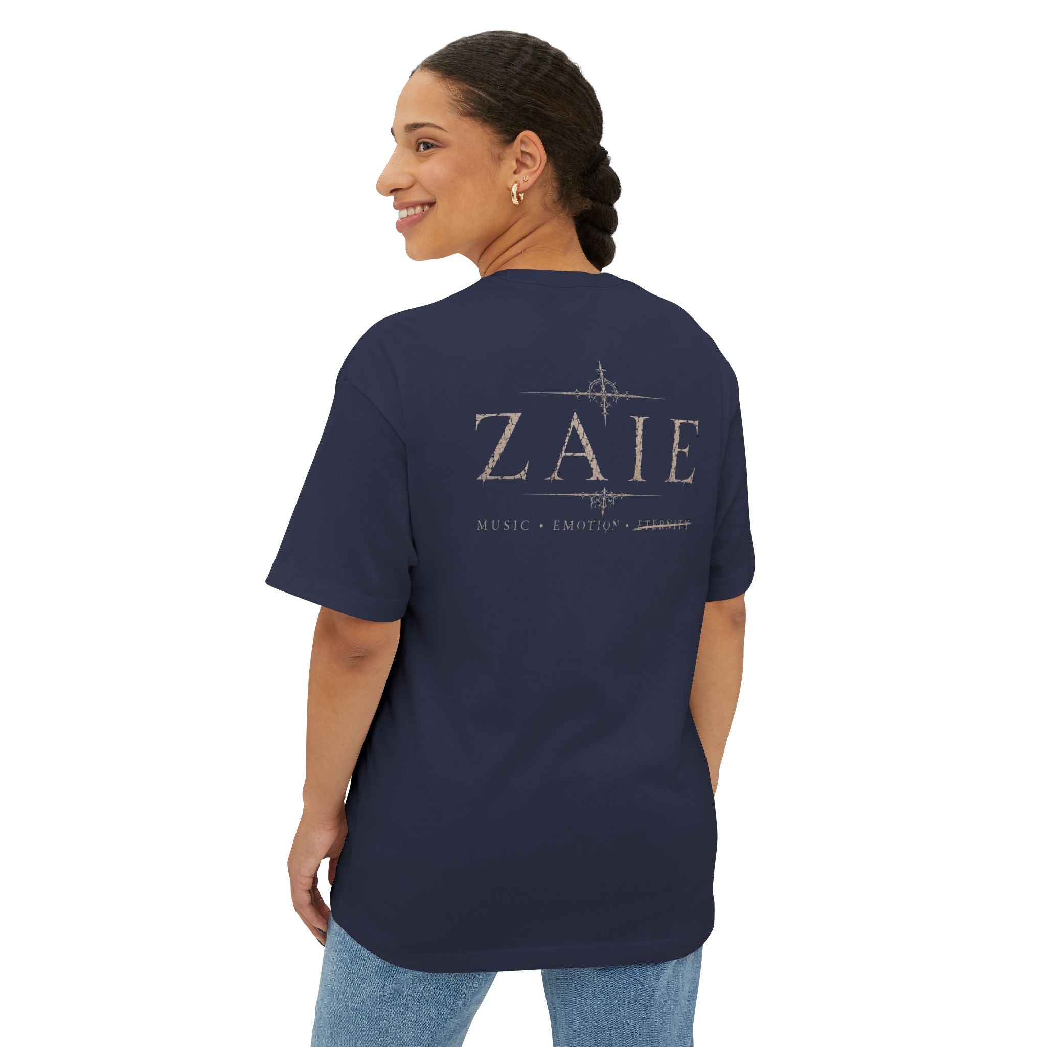 ZAIE Artistic Photo Graphic Tee — Vintage Poem Design