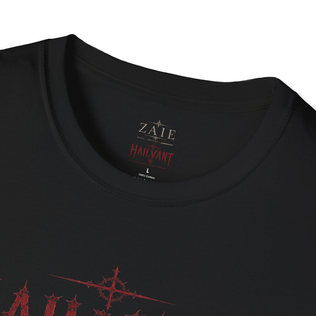 HailVant Graphic T-Shirt — Gothic Flame Backprint Tee
