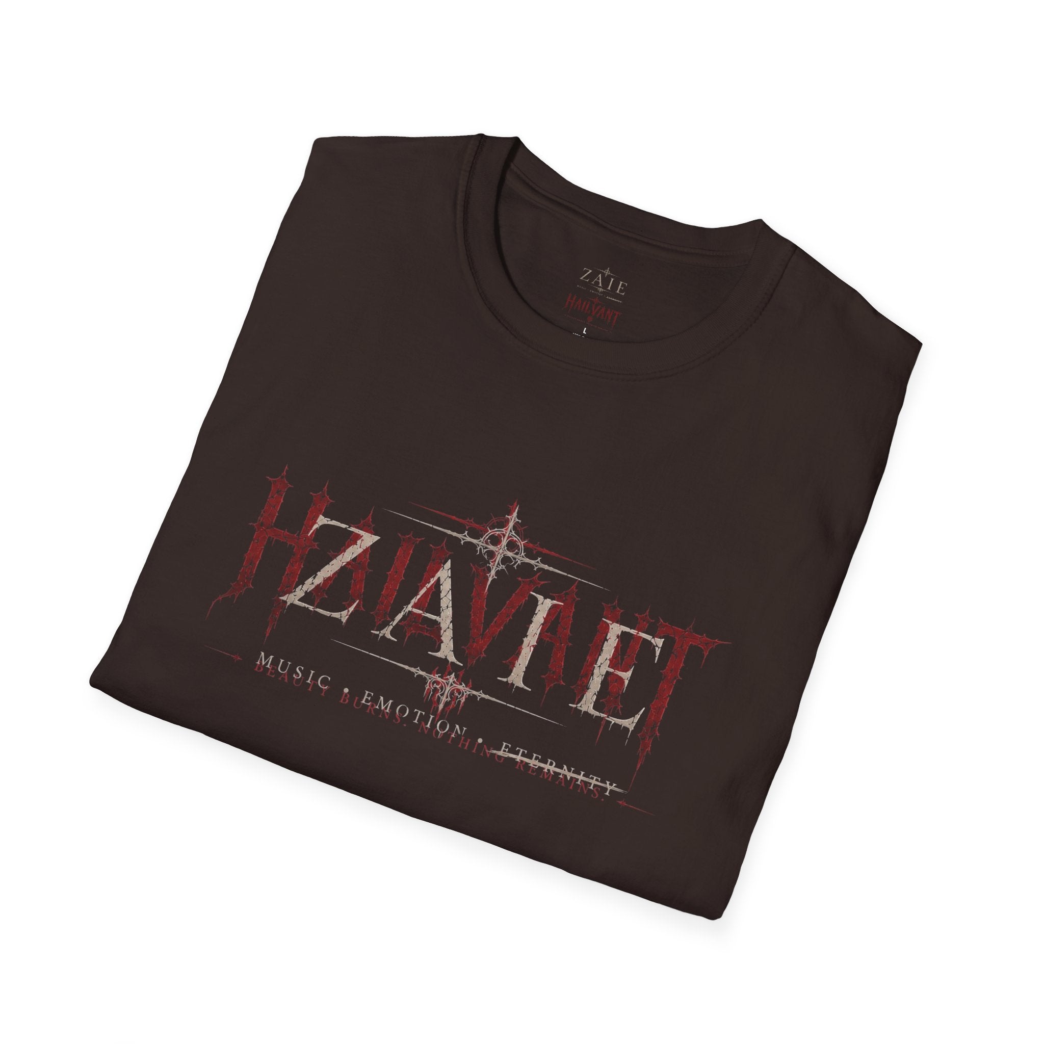 Zaie and Hailvant Band Tee — Vintage Gothic Logo Music T-Shirt