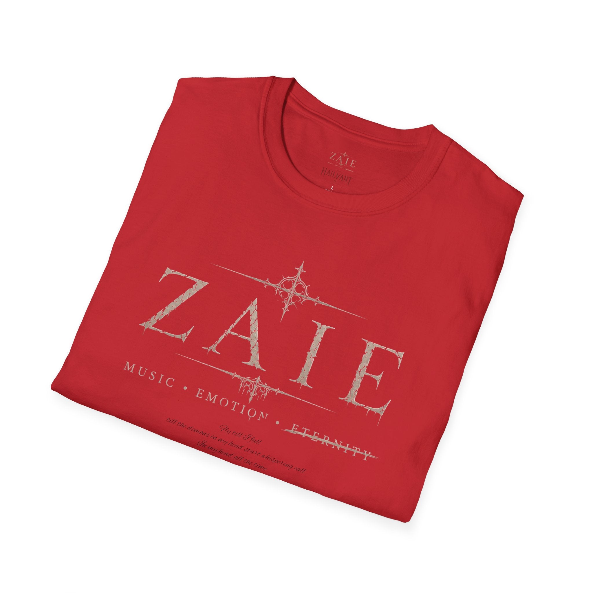 T-Shirt — Custom Memorial Photo Poem Back Print (Personalized Name & Verse)