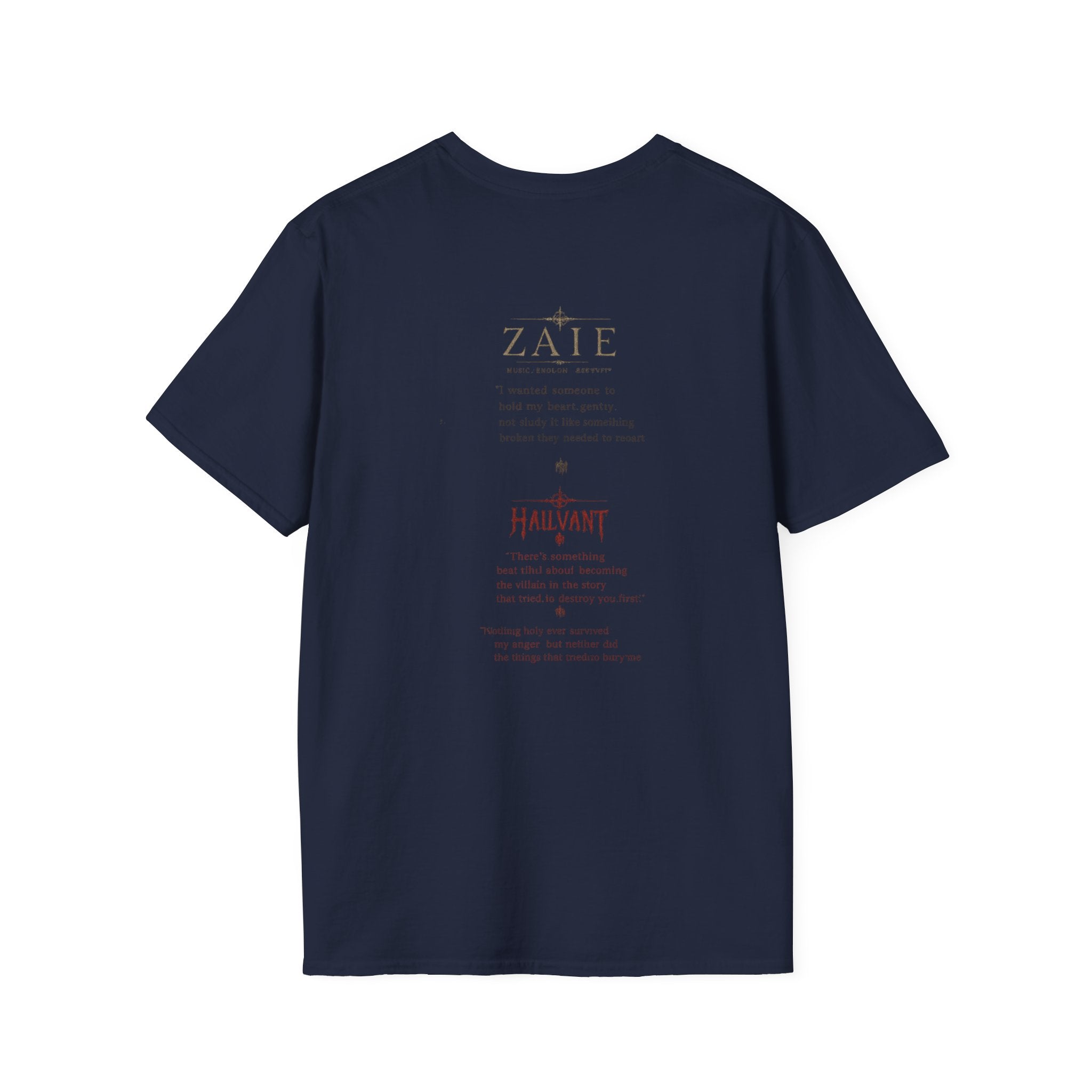 Zaie and Hailvant Band Tee — Vintage Gothic Logo Music T-Shirt