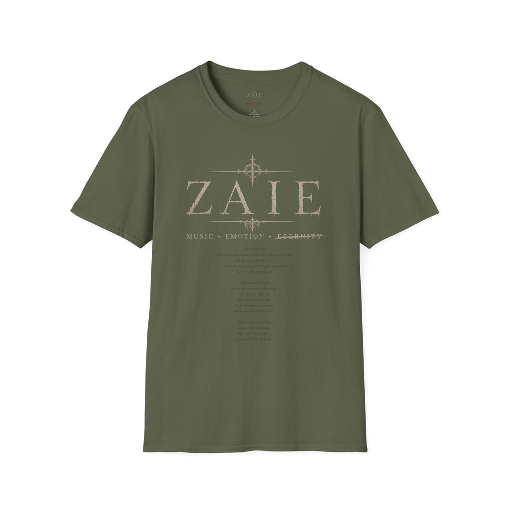 T-Shirt — Custom Memorial Photo Poem Back Print (Personalized Name & Verse)