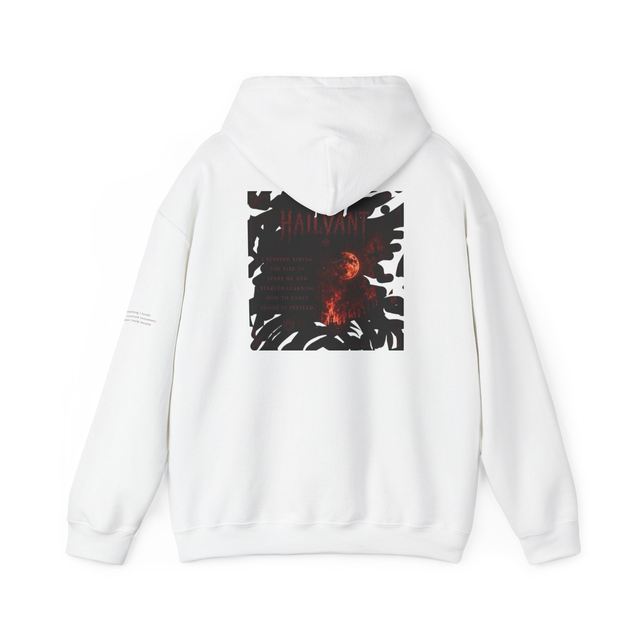 Hoodie — Hailvant Logo Graphic with Side Quote