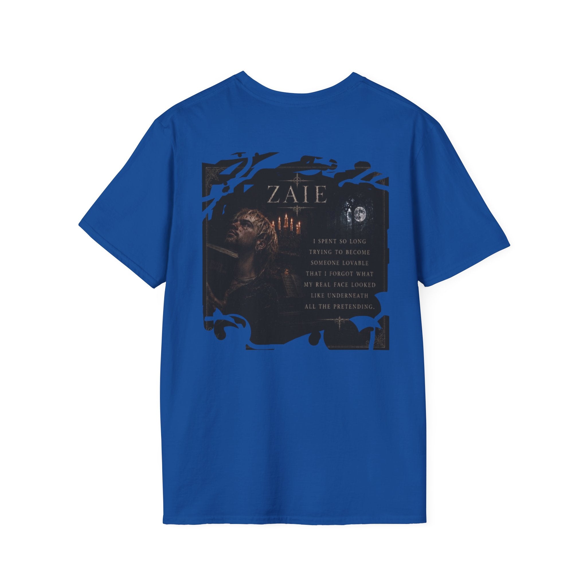 T-Shirt — Custom Memorial Photo Poem Back Print (Personalized Name & Verse)