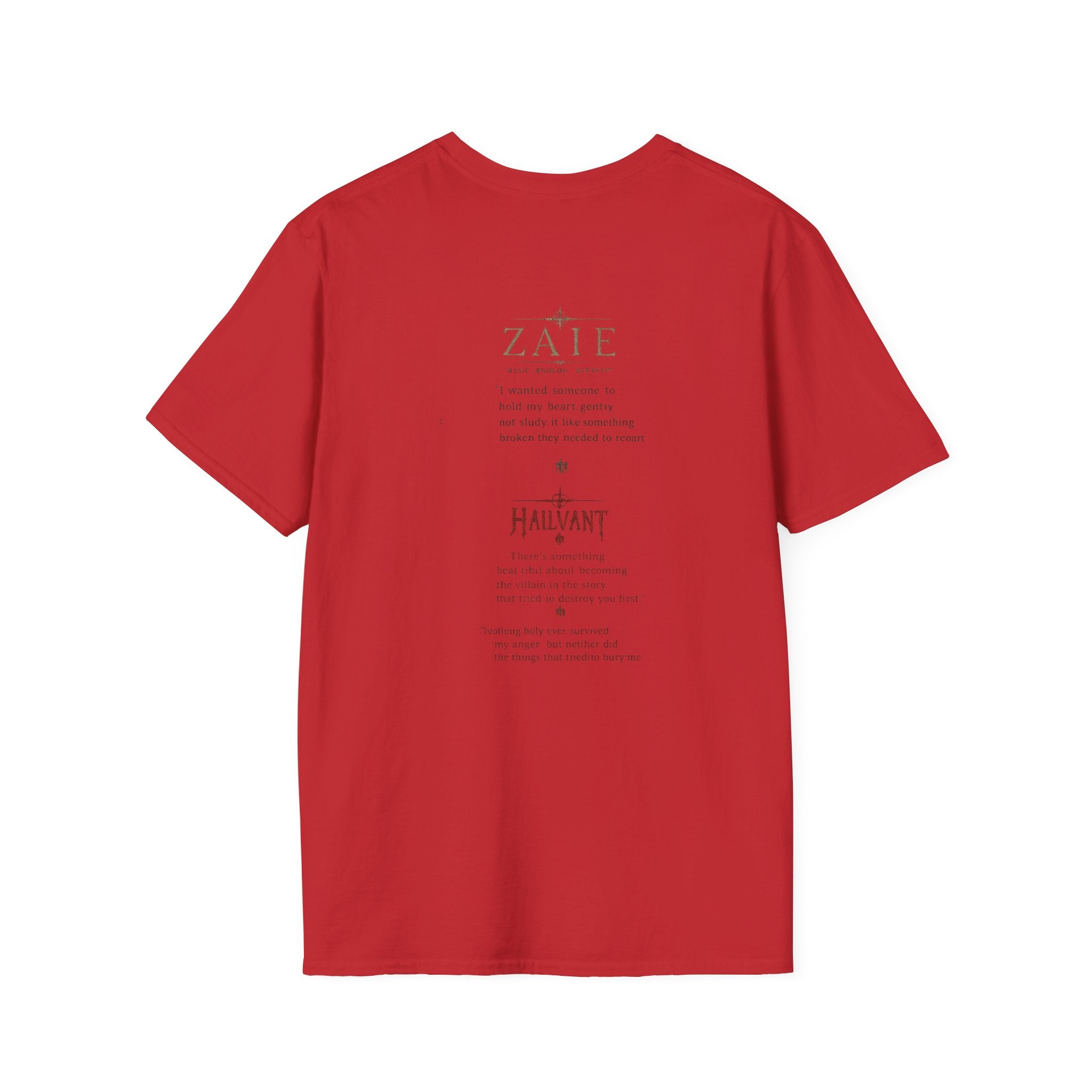 Zaie and Hailvant Band Tee — Vintage Gothic Logo Music T-Shirt