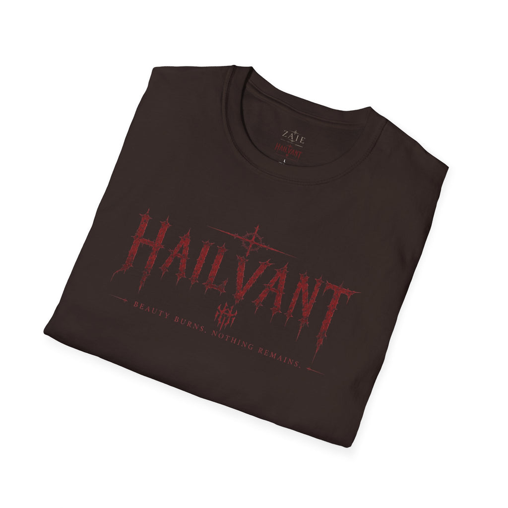 HailVant Graphic T-Shirt — Gothic Flame Backprint Tee