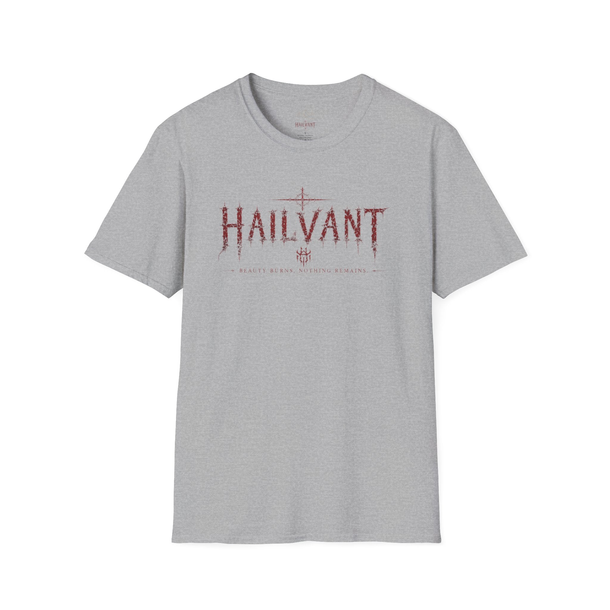 HailVant Graphic T-Shirt — Gothic Flame Backprint Tee