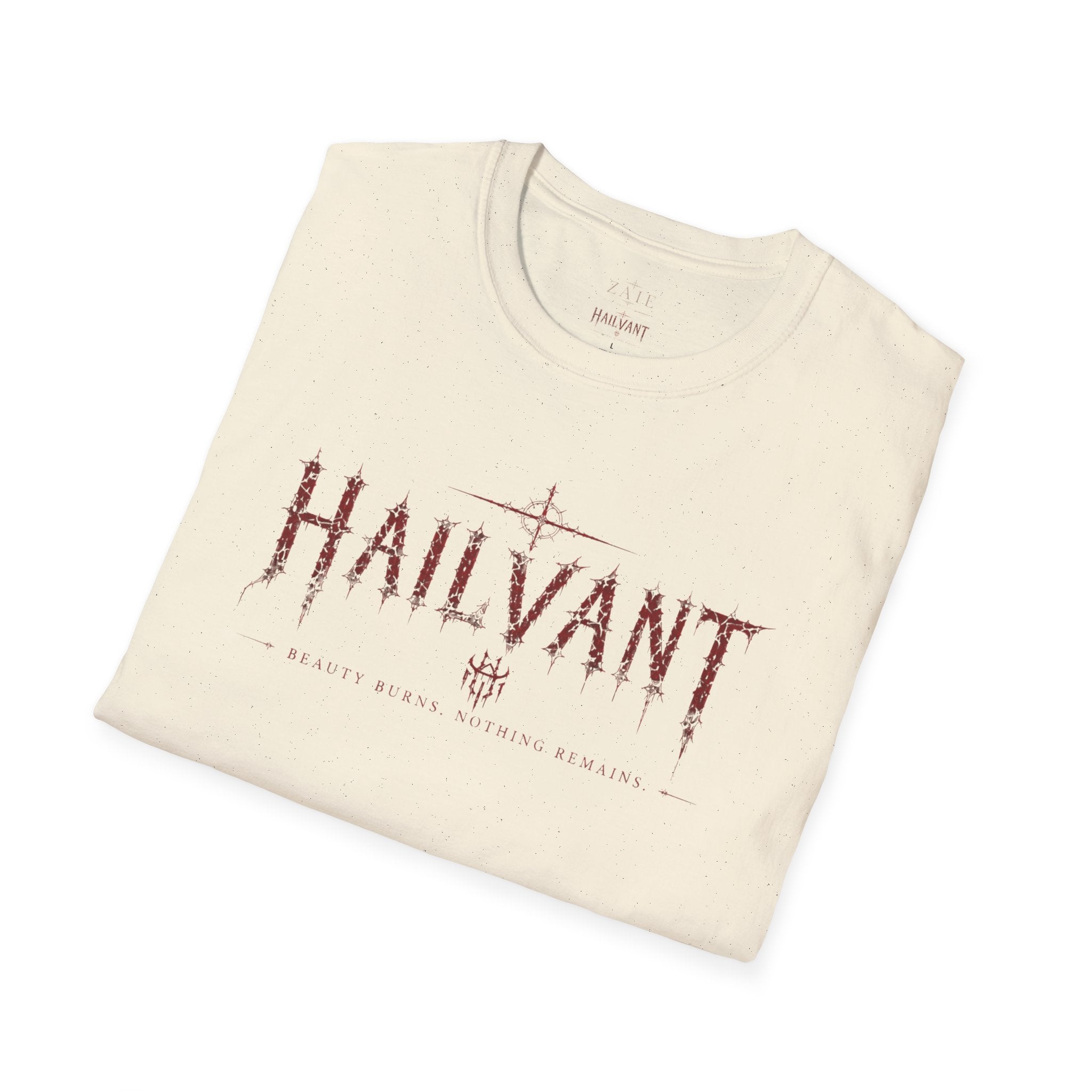 HailVant Graphic T-Shirt — Gothic Flame Backprint Tee