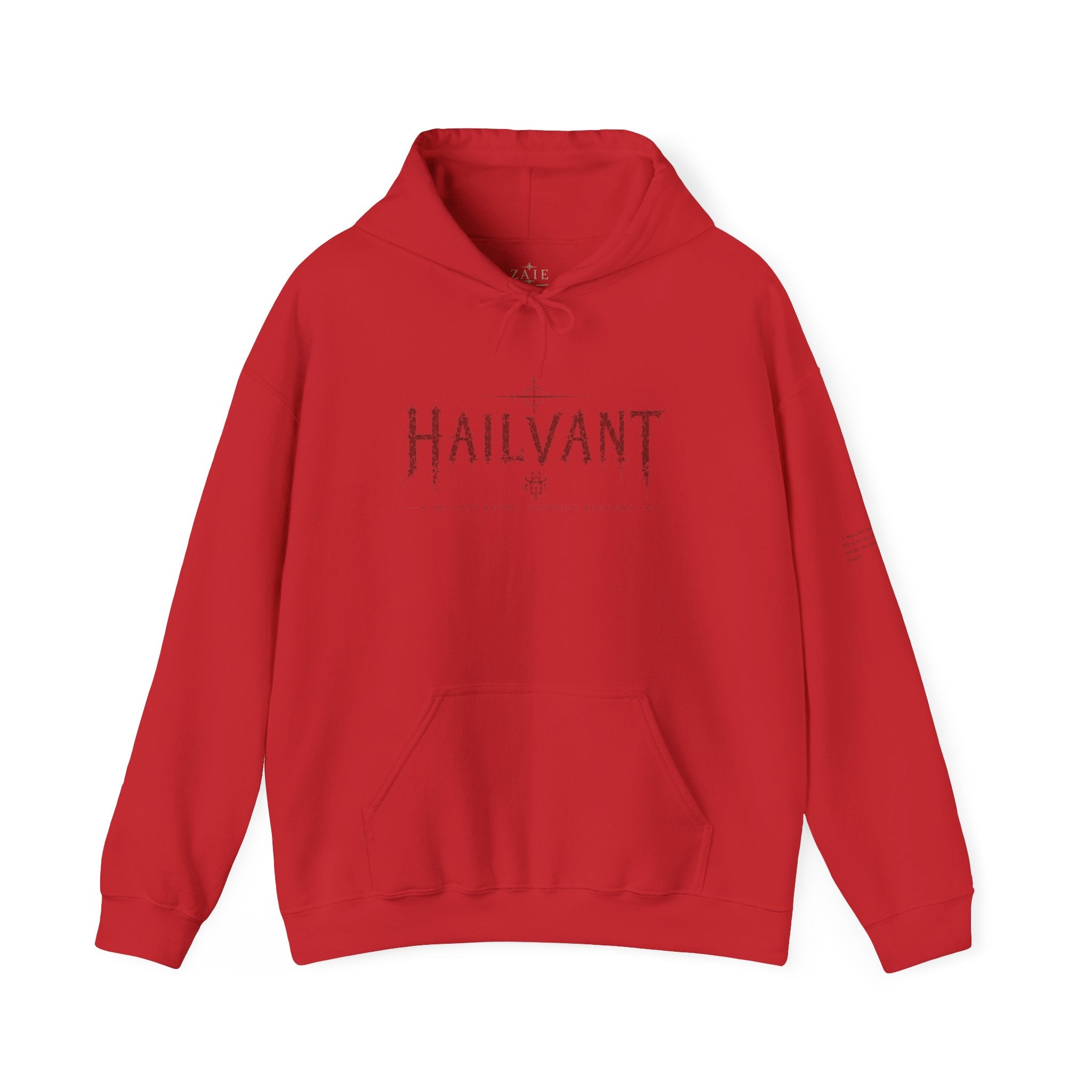 Hoodie — Hailvant Logo Graphic with Side Quote