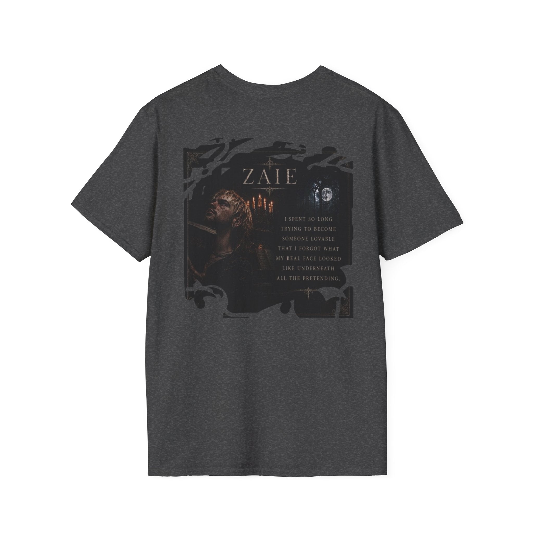 T-Shirt — Custom Memorial Photo Poem Back Print (Personalized Name & Verse)