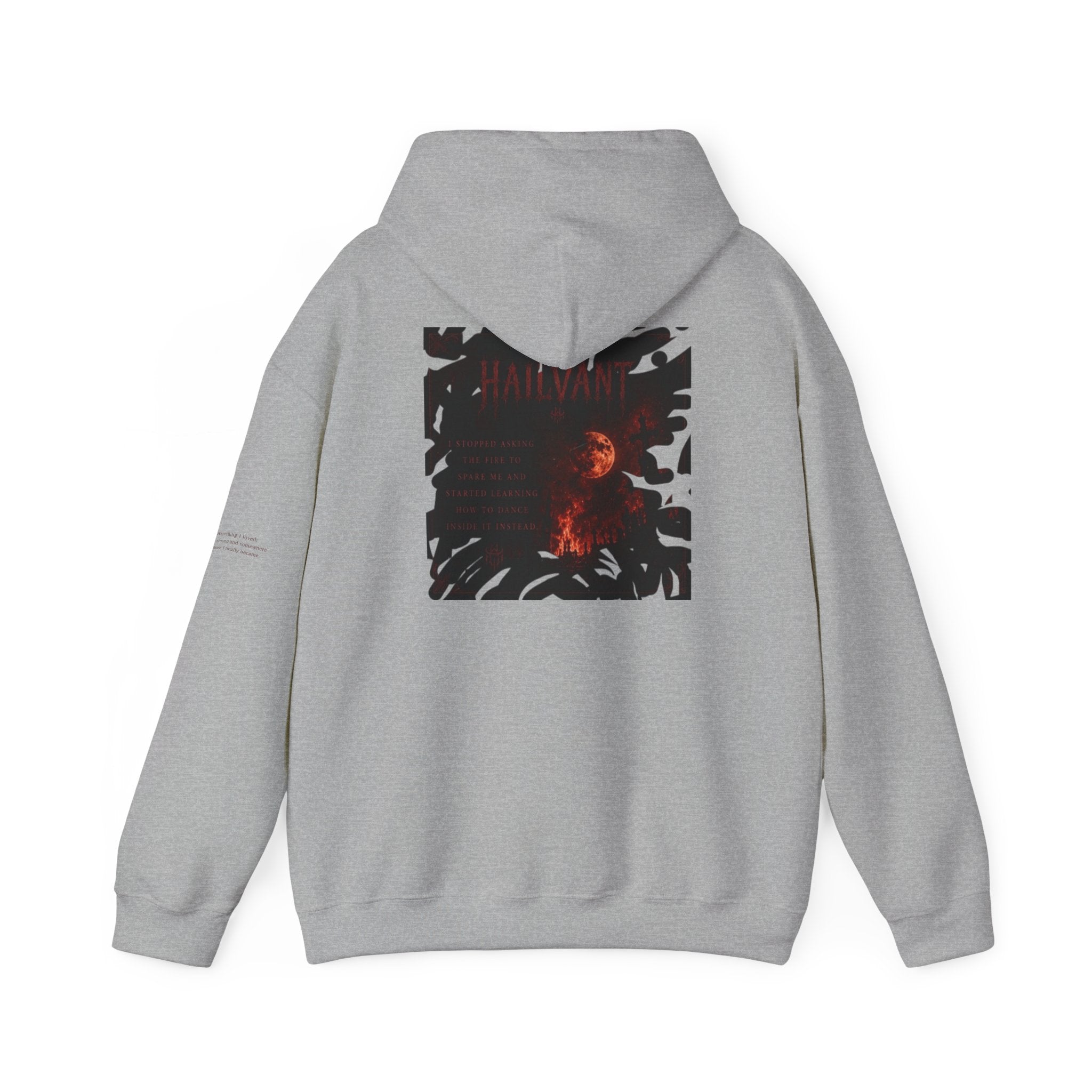 Hoodie — Hailvant Logo Graphic with Side Quote