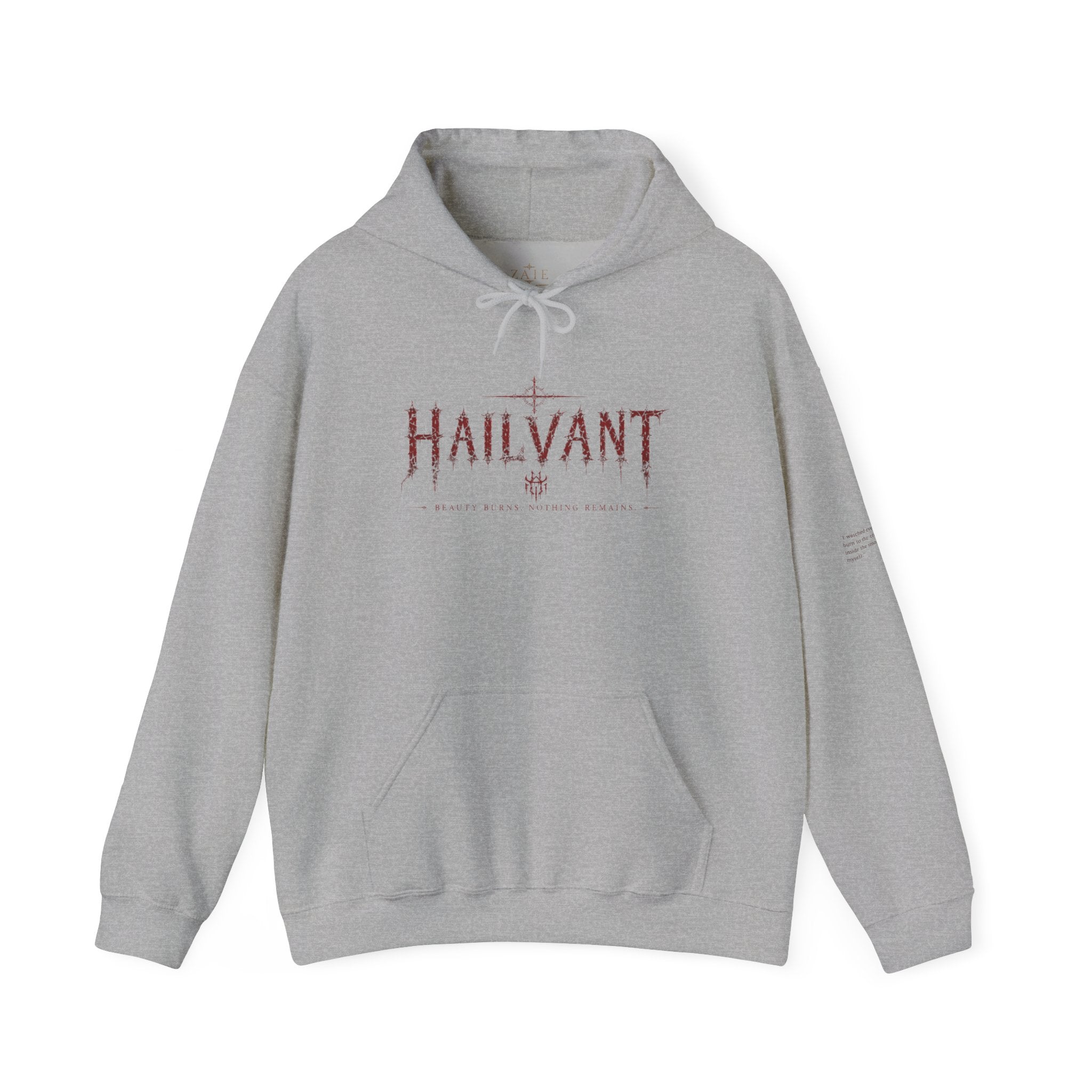 Hoodie — Hailvant Logo Graphic with Side Quote