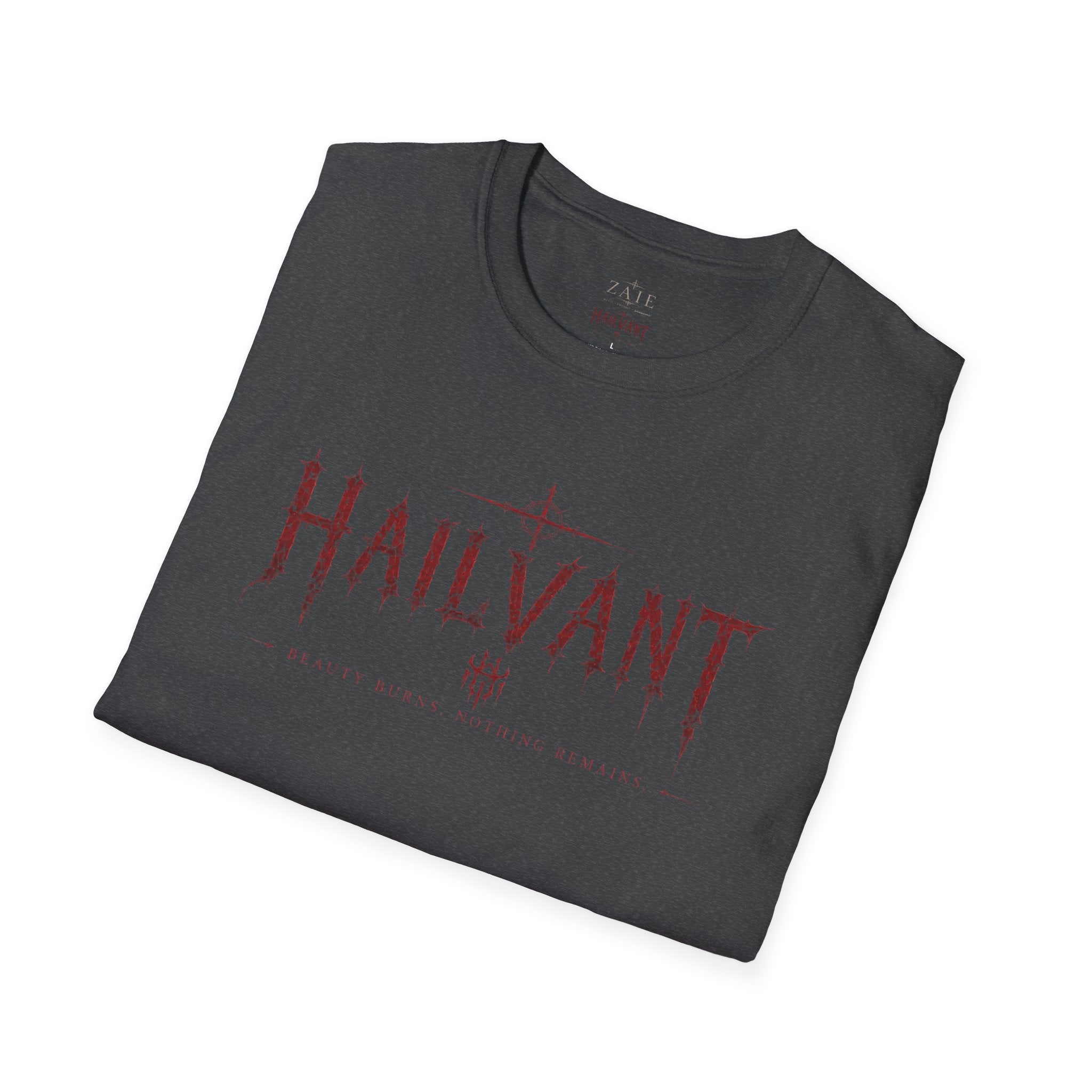 HailVant Graphic T-Shirt — Gothic Flame Backprint Tee
