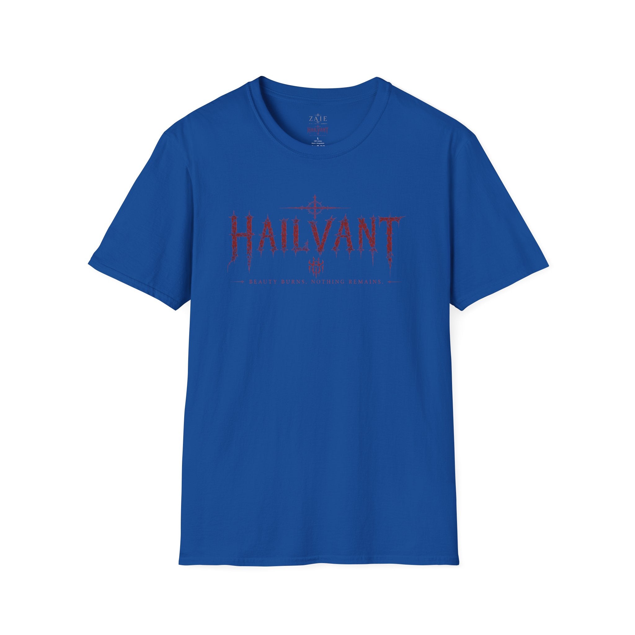 HailVant Graphic T-Shirt — Gothic Flame Backprint Tee