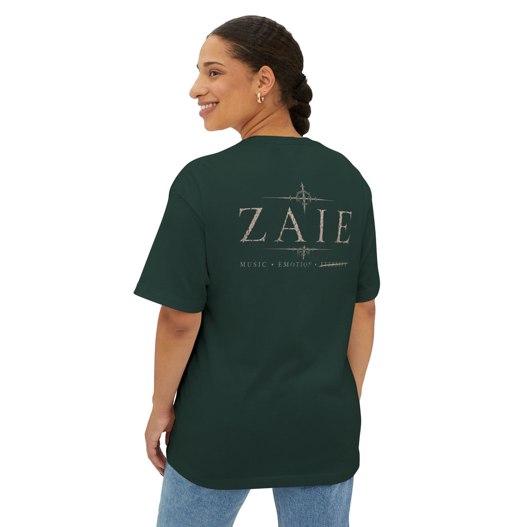ZAIE Artistic Photo Graphic Tee — Vintage Poem Design