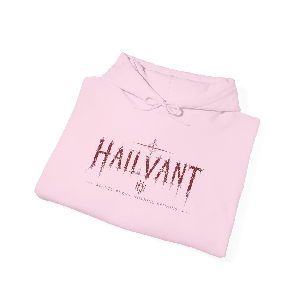 Hailvant Graphic Hoodie – Dark Gothic Band-Inspired Pullover