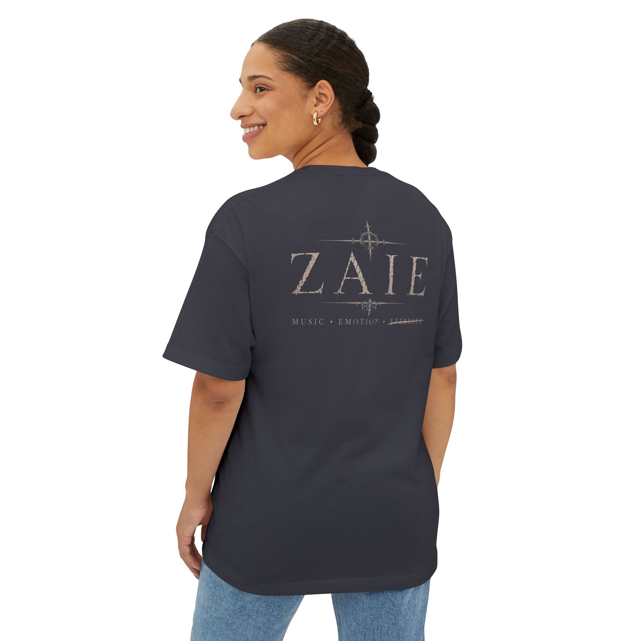 ZAIE Artistic Photo Graphic Tee — Vintage Poem Design