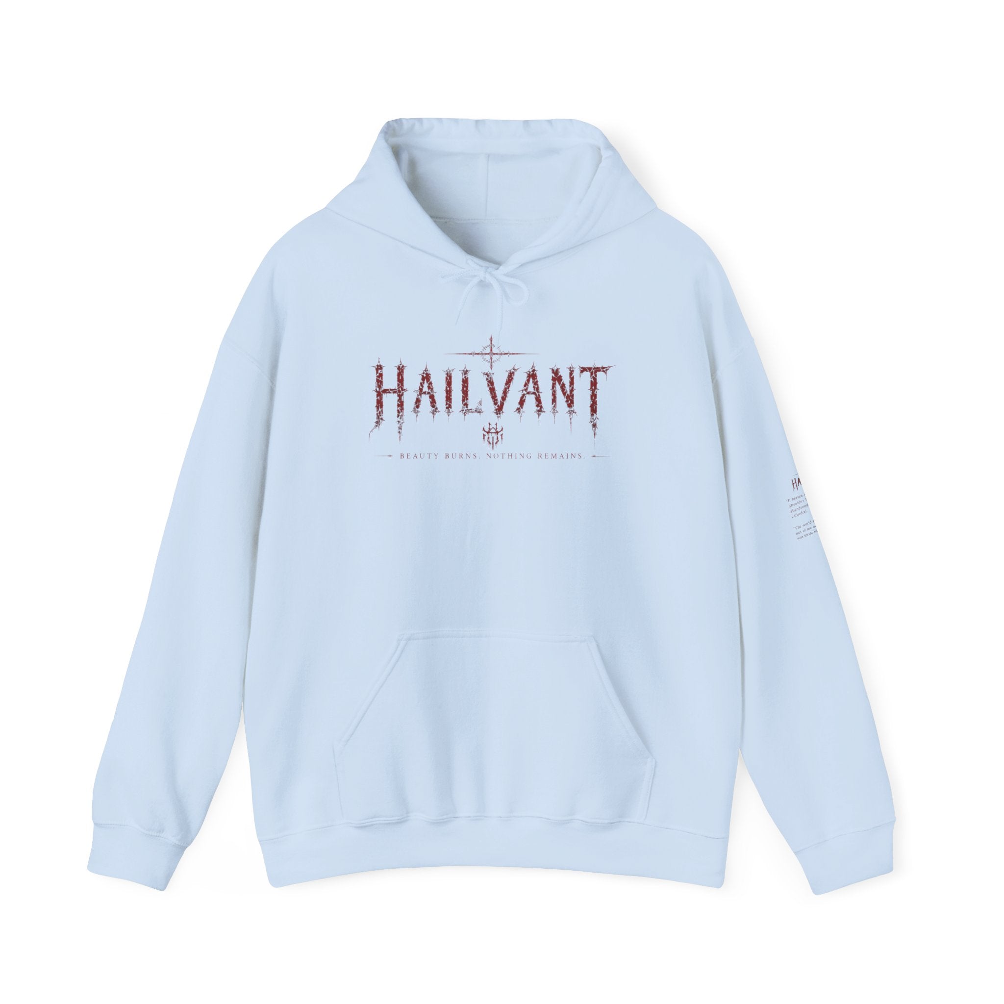 Hailvant Graphic Hoodie – Dark Gothic Band-Inspired Pullover