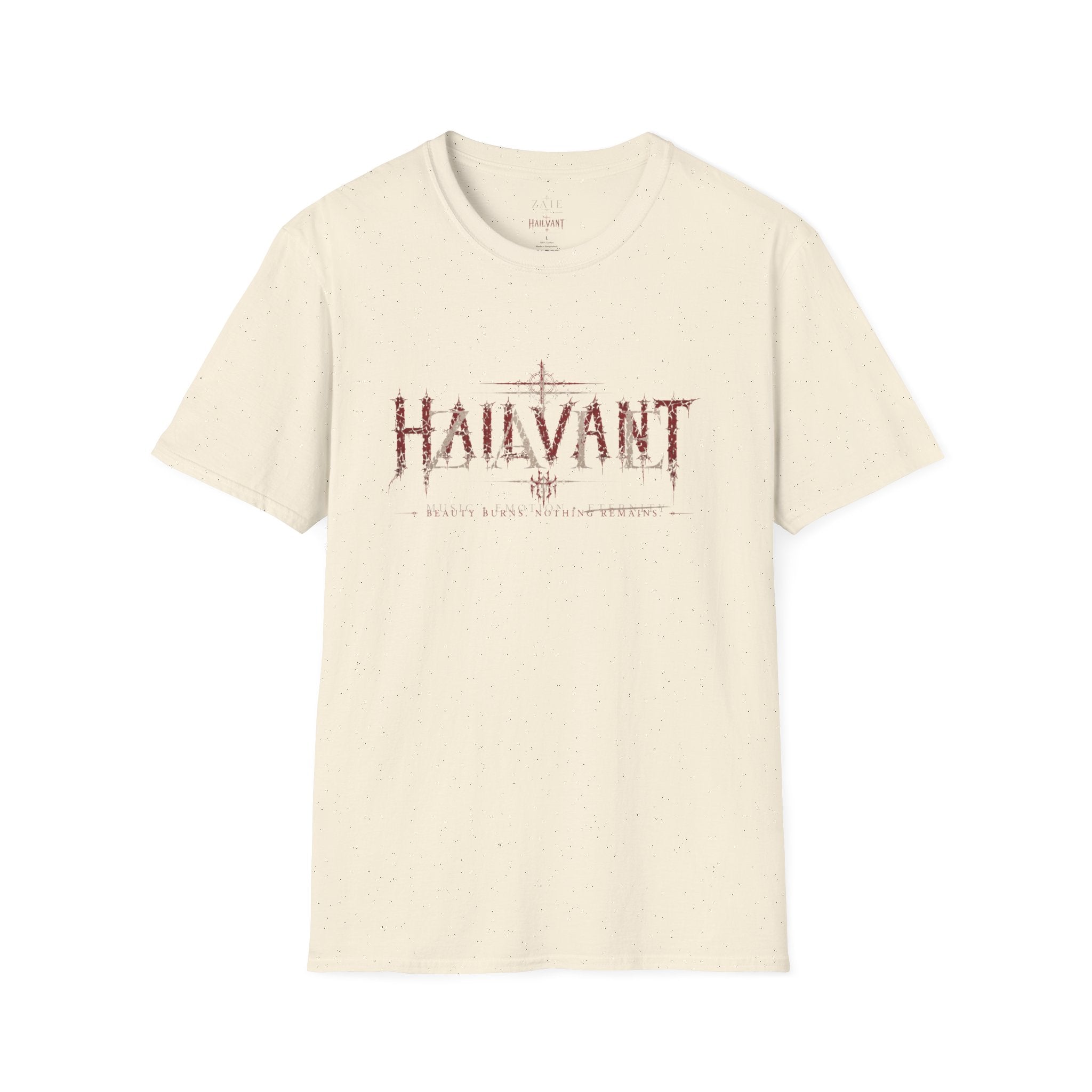 Zaie and Hailvant Band Tee — Vintage Gothic Logo Music T-Shirt