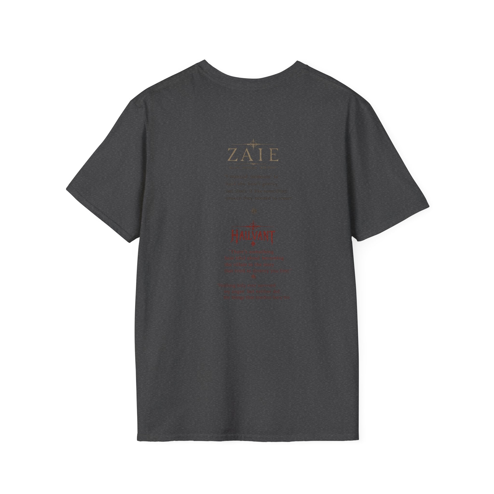 Zaie and Hailvant Band Tee — Vintage Gothic Logo Music T-Shirt