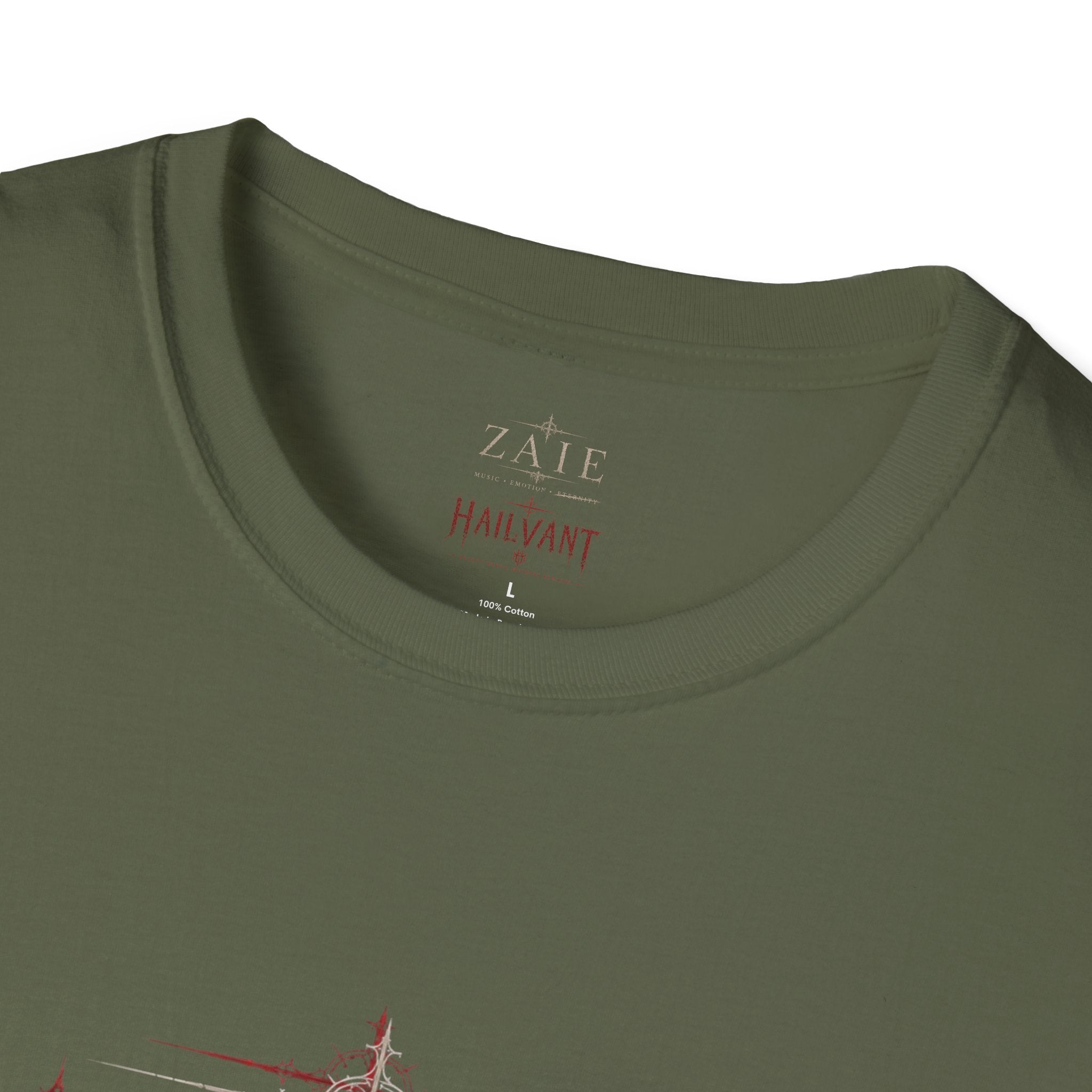 Zaie and Hailvant Band Tee — Vintage Gothic Logo Music T-Shirt