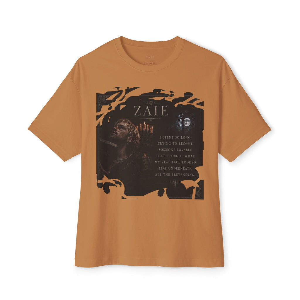 ZAIE Artistic Photo Graphic Tee — Vintage Poem Design