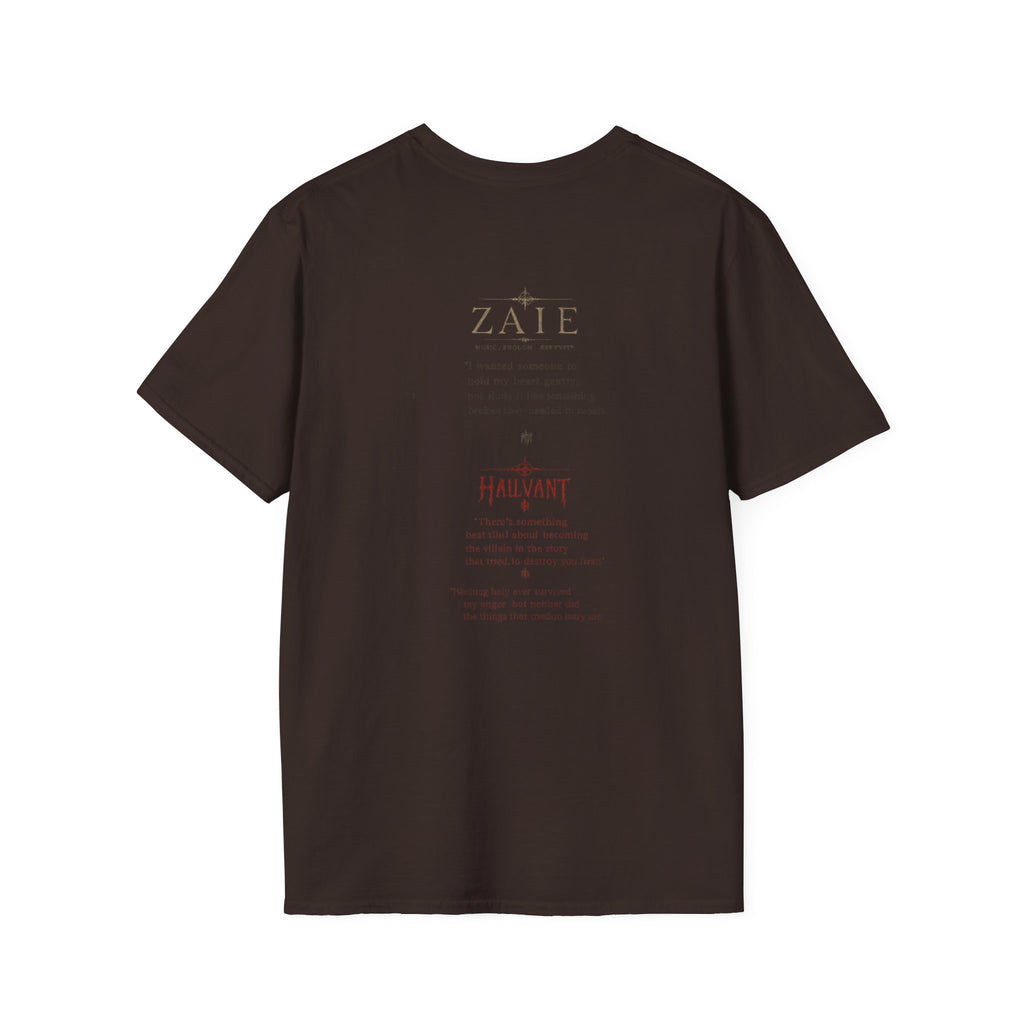 Zaie and Hailvant Band Tee — Vintage Gothic Logo Music T-Shirt